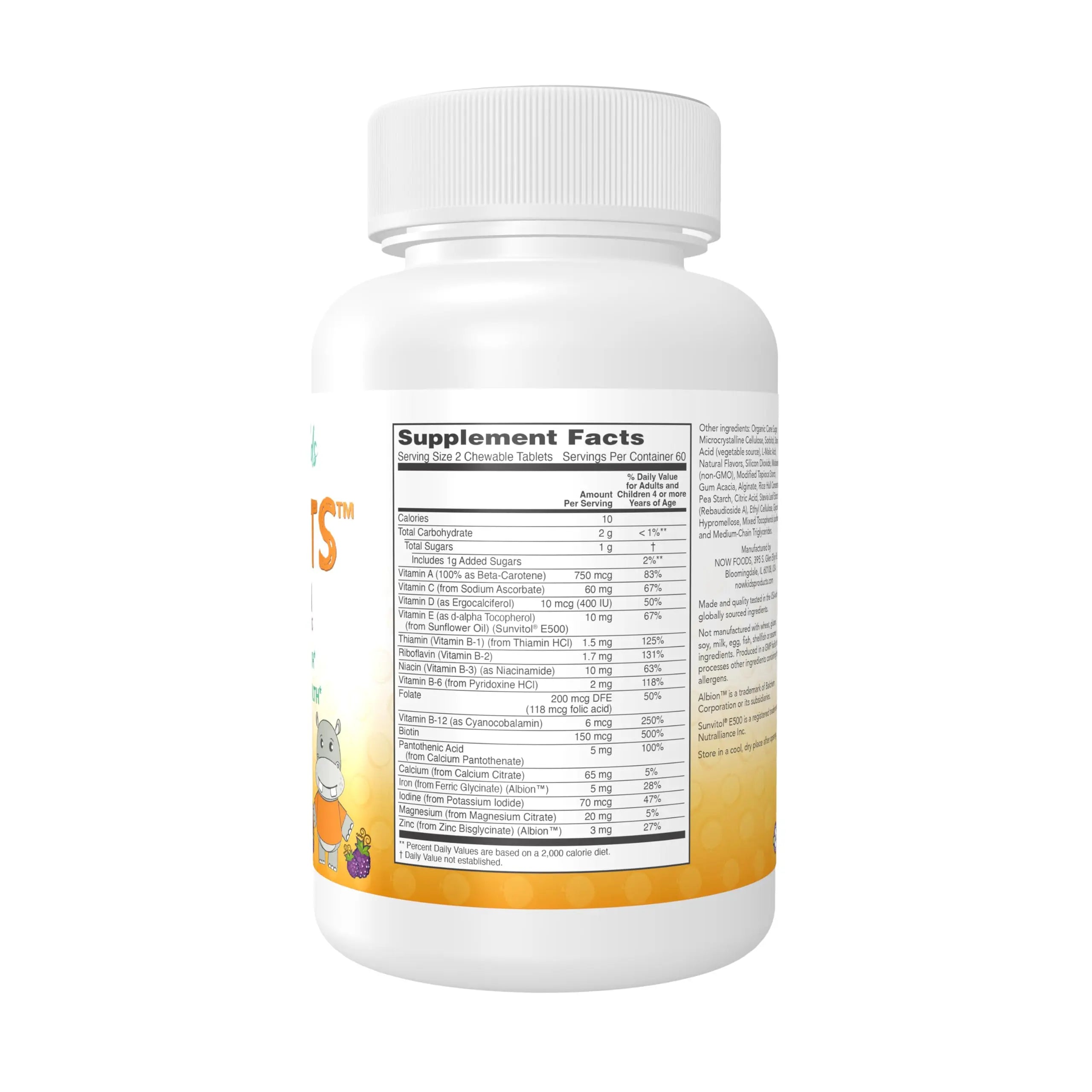 Now Kids Supplements, Kid Vits Multivitamin, Grape Flavor, 120 Chewable Tablets NOW Foods buy supplements canada