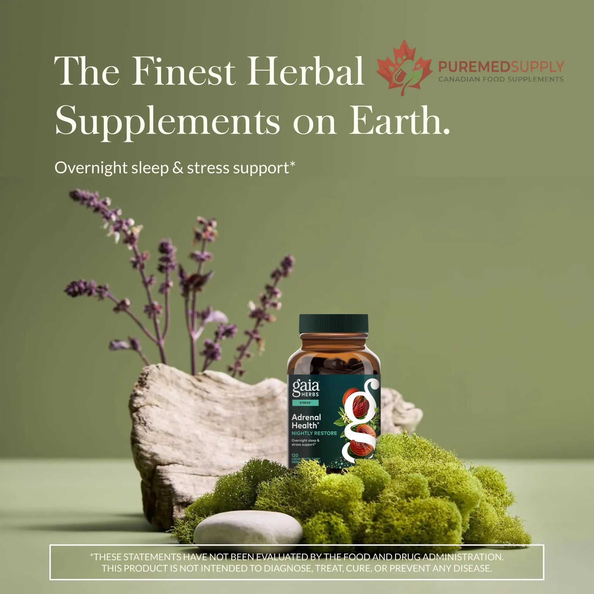 Gaia Herbs Adrenal Health Daily Support, Help Maintain Healthy Energy & Stress Levels*,120 Liquid Phyto-Caps Adrenal Health Nightly Restore, 120 Liquid Phyto-Caps - Bundle Gaia Herbs buy supplements canada