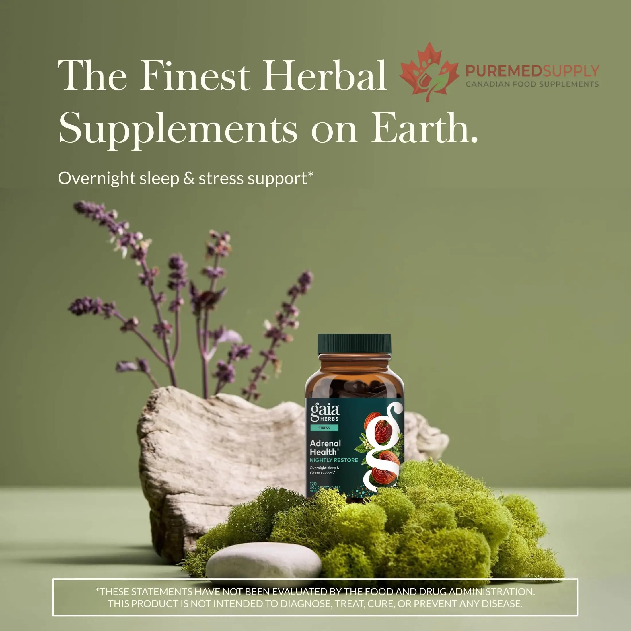 Gaia Herbs Adrenal Health Daily Support, Help Maintain Healthy Energy & Stress Levels*,120 Liquid Phyto-Caps Adrenal Health Nightly Restore, 120 Liquid Phyto-Caps - Bundle Gaia Herbs buy supplements canada