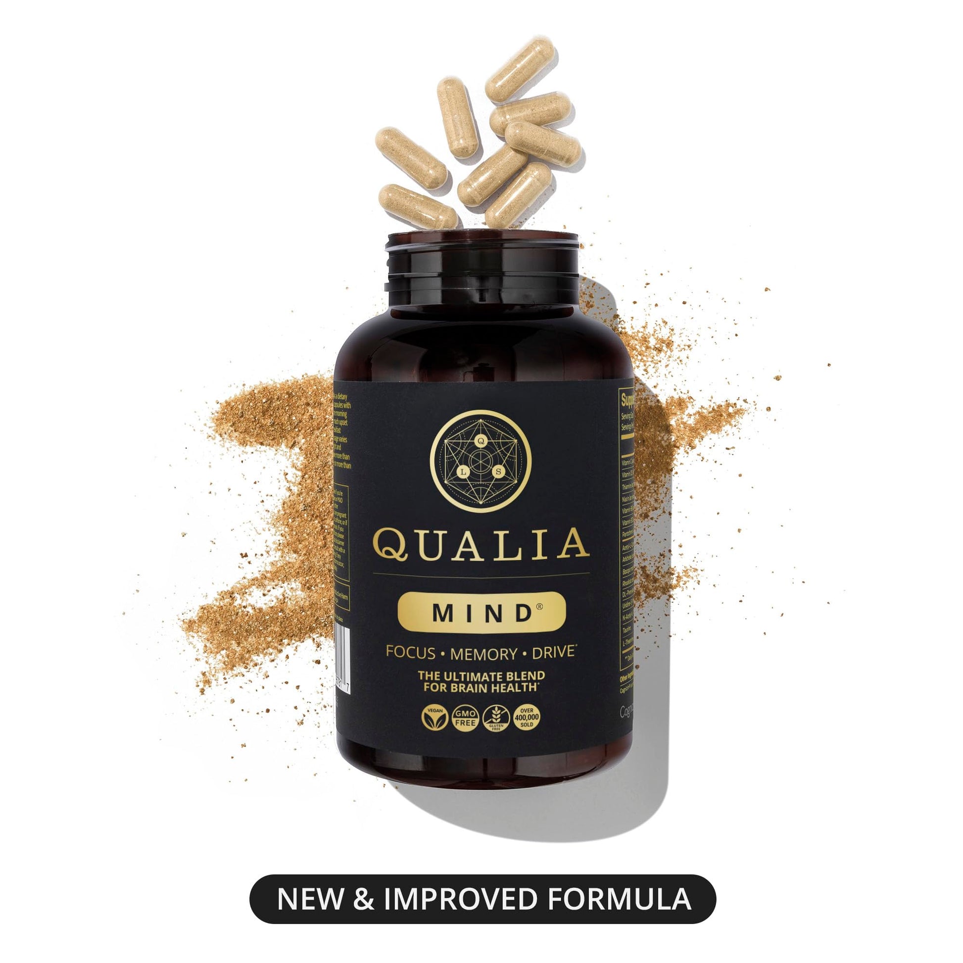 Qualia Life Sciences Qualia Mind | The Ultimate Blend for Brain Health* | Doctor-Formulated Nootropic to Fuel Focus & Concentration* | Supports Long Term Brain Health| Maintain Drive & Productivity QUALIA LIFE SCIENCES buy supplements canada