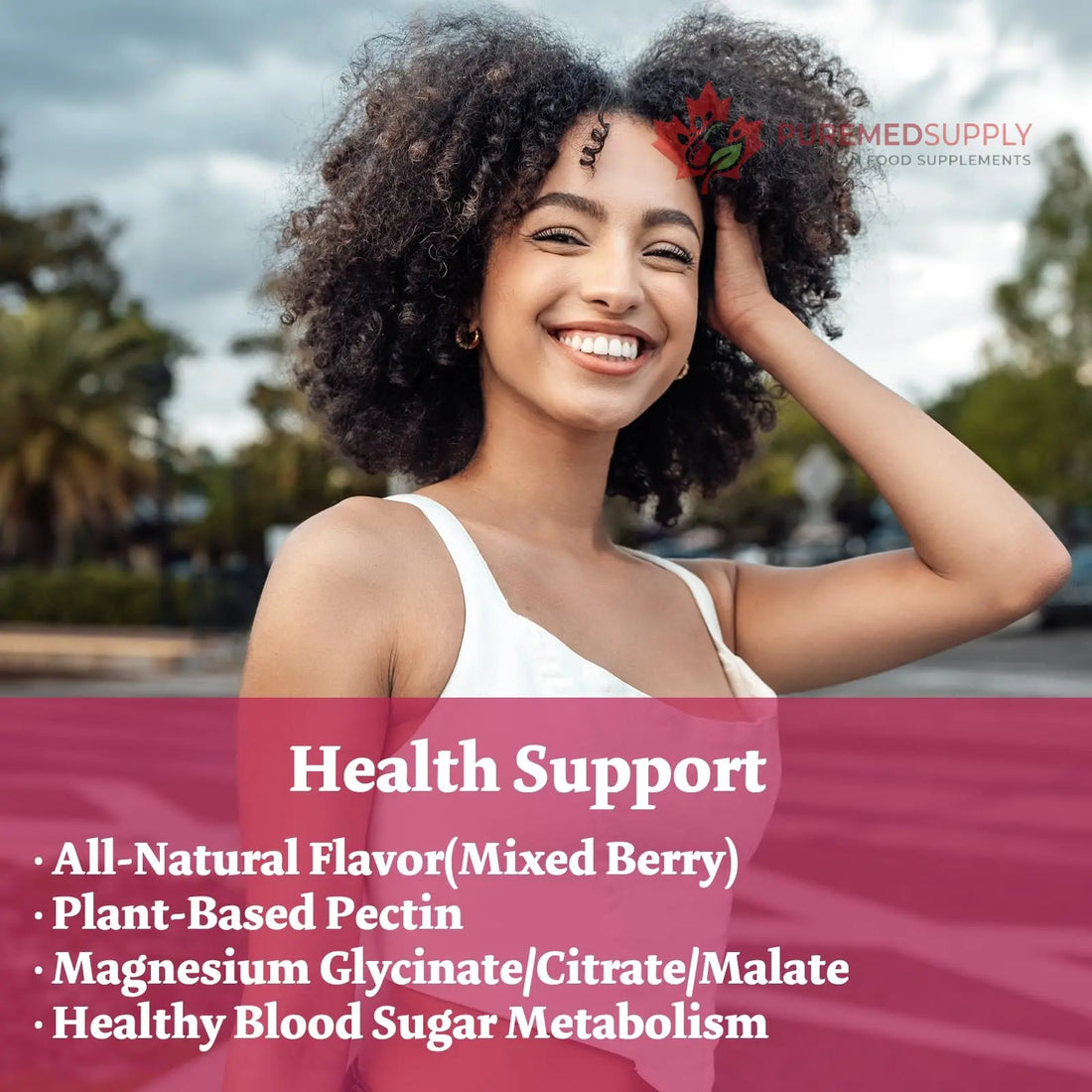 Magnesium Complex Gummies 800mg - 60 Counts Magnesium Glycinate&Citrate&Malate Gummy for Rest Muscle Function Bumjazz buy supplements canada