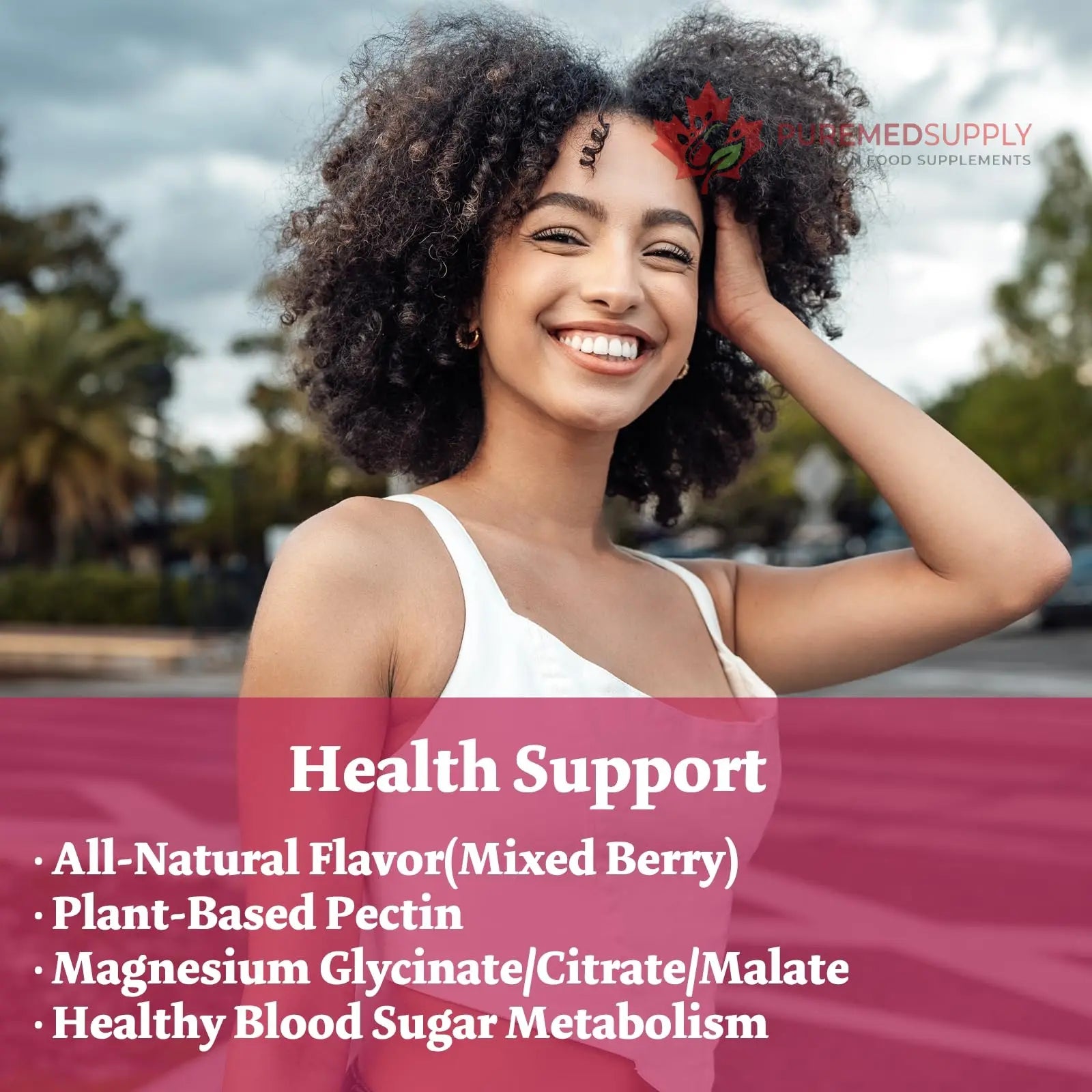 Magnesium Complex Gummies 800mg - 60 Counts Magnesium Glycinate&Citrate&Malate Gummy for Rest Muscle Function Bumjazz buy supplements canada
