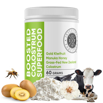 Intestinal Fortitude Boosted Colostrum Superfood Dietary Supplement: Grass-Fed New Zealand Bovine Colostrum, Gold Kiwifruit, Manuka Honey, for Digestion, Immune System, and Gut Health (60 Grams) Intestinal Fortitude buy supplements canada