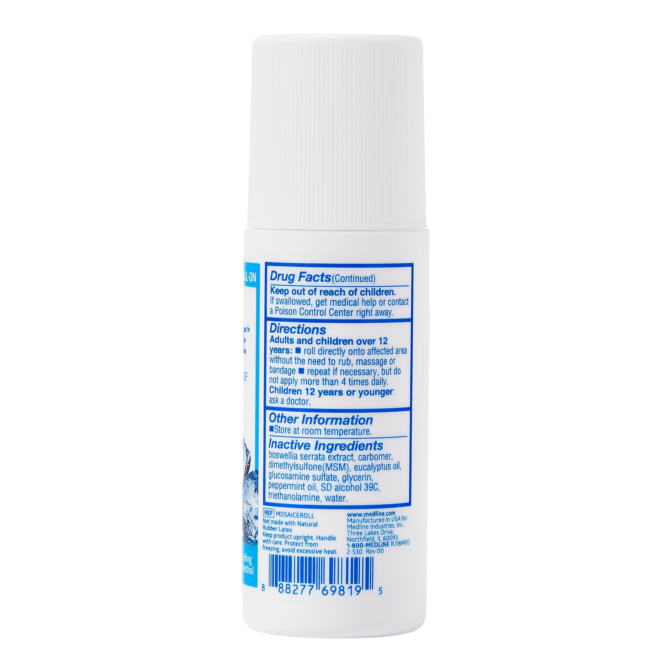 Medline ActivICE Roll-On Cooling Gel, Topical Pain Relief for Arthritis, Joint, Muscle, Back & Body Aches & Pain, 3 oz (3 Count) Medline buy supplements canada