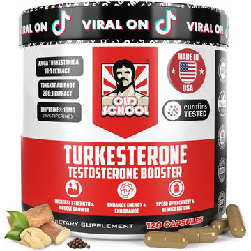 Old School Labs  Supplement for Men – Max Potency Tongkat Ali with BioPerine® for Max Absorption, Supports Muscle, Strength, Recovery, Drive & Stamina – Turkesterone, 120 Capsules Old School Labs buy supplements canada