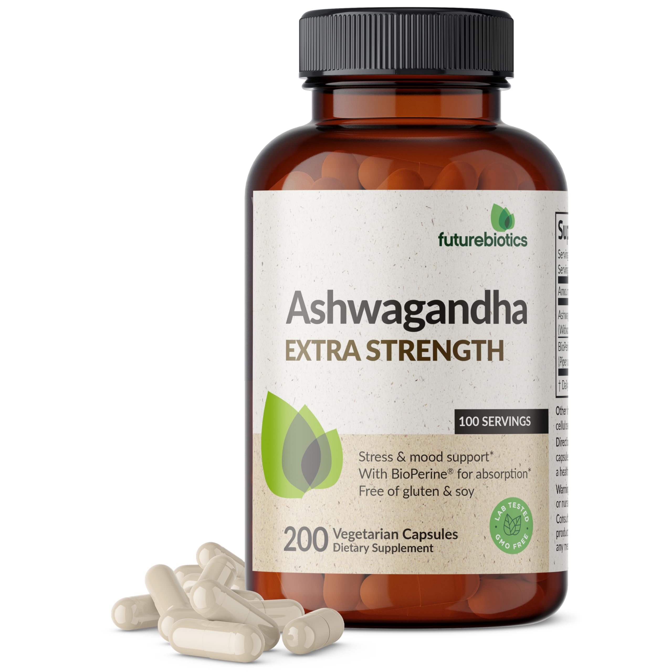 Futurebiotics Ashwagandha Extra Strength Stress & Mood Support with BioPerine Futurebiotics buy supplements canada