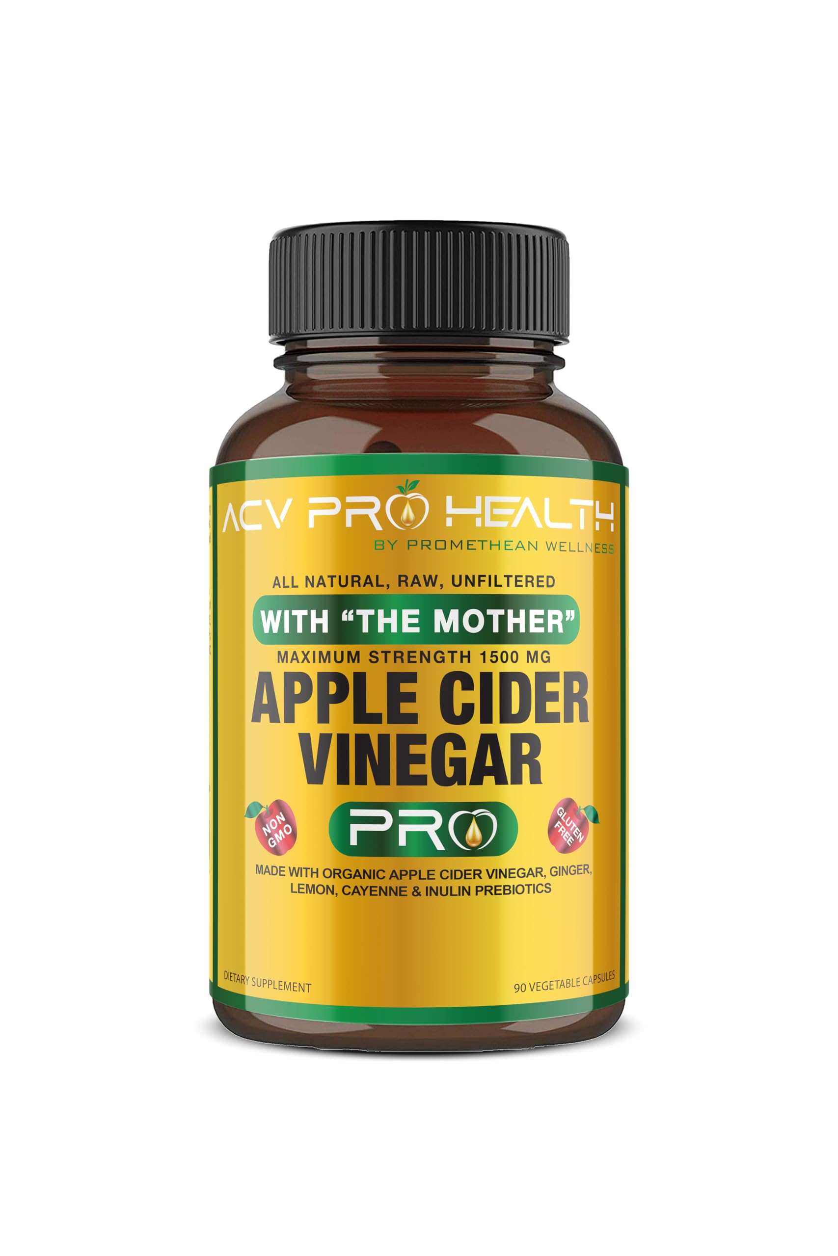 Certified Organic Apple Cider Vinegar Capsules Pro with Mother Acv Pills Detox Promethean Wellness buy supplements canada