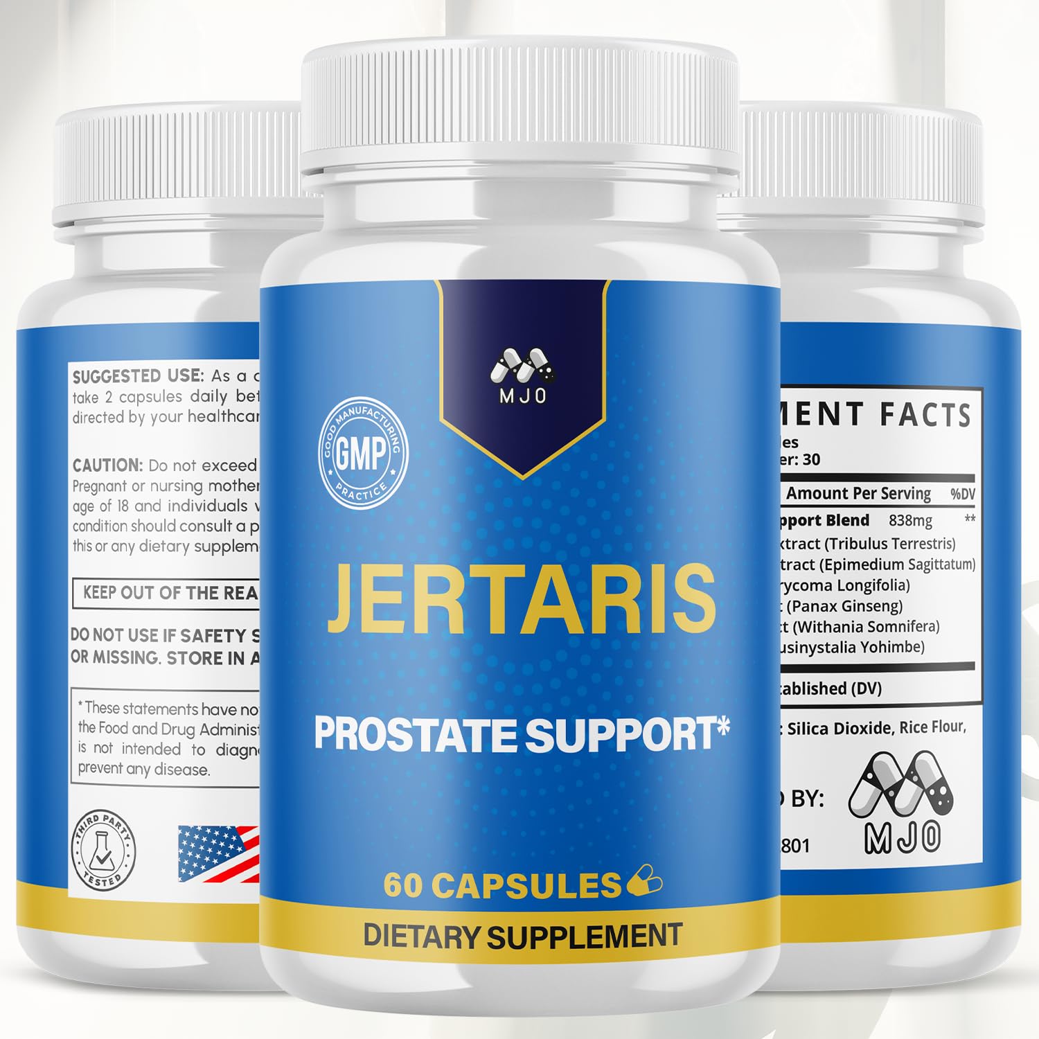 Jertaris Capsules, Official Jertaris Support Pills for men with All Natural Ingredients, Advanced Formula for Optimal Health & Wellness Support with Premium Vitamins for Active Lifestyle (60 Capsules) MJO buy supplements canada