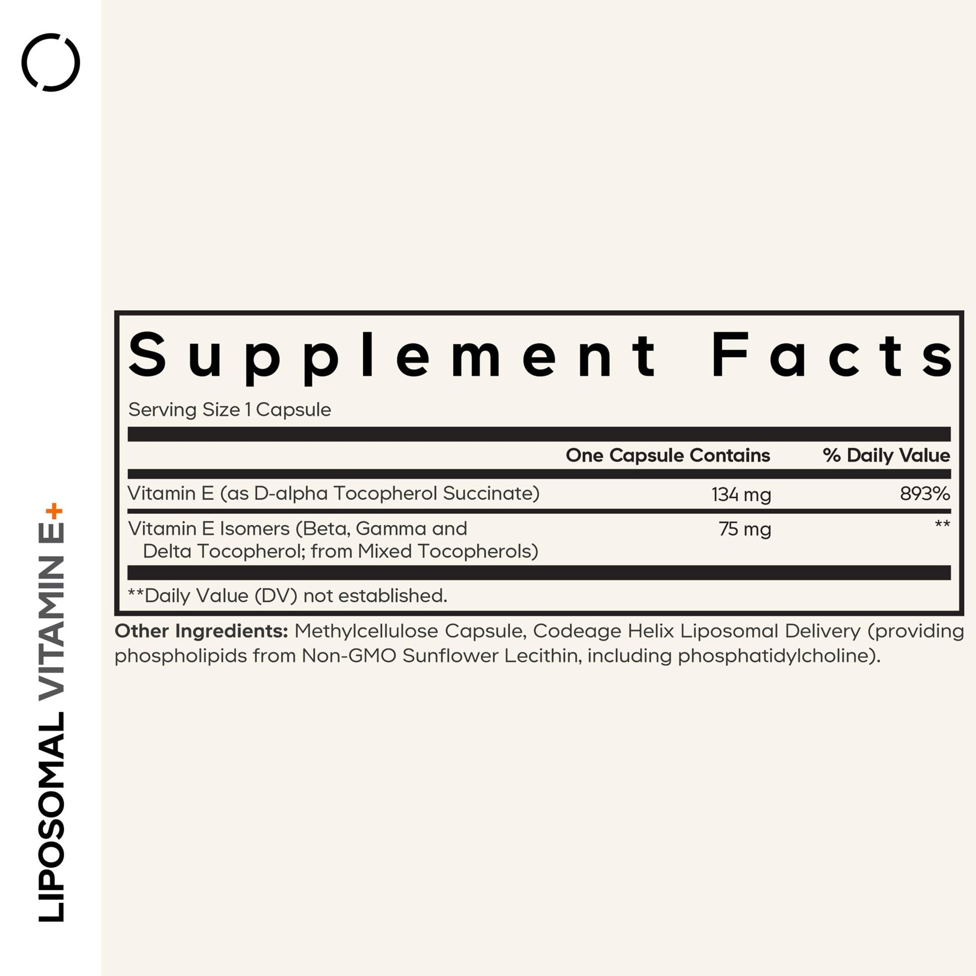 Codeage Liposomal Vitamin E Supplement - All Vitamin E Tocopherols - 3-Month Supply - Alpha Tocopherols, Beta, Gamma, and Delta - Liposomal Mixed Tocopherols - Non-GMO Phospholipid - 90 Capsules Codeage buy supplements canada