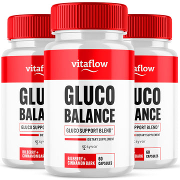 (3 Pack) Vitaflow Balance Support Supplement Capsules, Official VitaFlow Support Supplements Pills with All Natural Premium Ingredients, Vita Flow Advanced Glyco Balance for Men & Women (180 Capsules) Syvor buy supplements canada