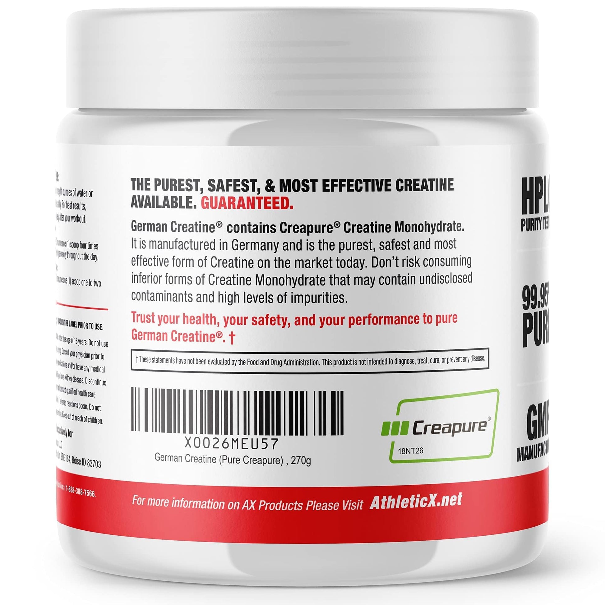 German Creatine - Micronized Creatine Monohydrate Powder, 99.99% Pure Creapure for Muscle Growth, Strength & Performance, Supports Muscle Recovery, 3rd Party Tested German Creatine buy supplements canada