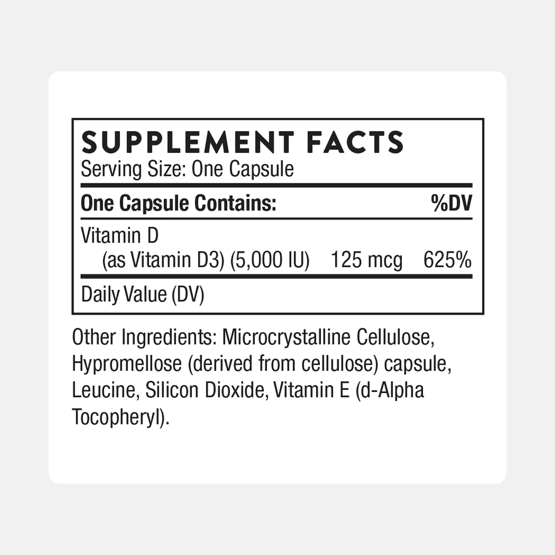 THORNE - Vitamin D-5,000 - Vitamin D3 Supplement - Supports Healthy Bones, Teeth & Muscles, Plus Cardiovascular THORNE buy supplements canada