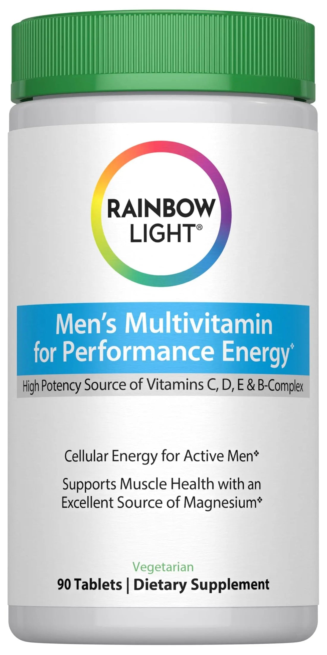 Rainbow Light Performance Energy Multivitamin for Men + | 90 Tablets | Real Food Nutrients | with Digestive Enzymes & Probiotics | Nitric Oxide Precursors Rainbow Light buy supplements canada
