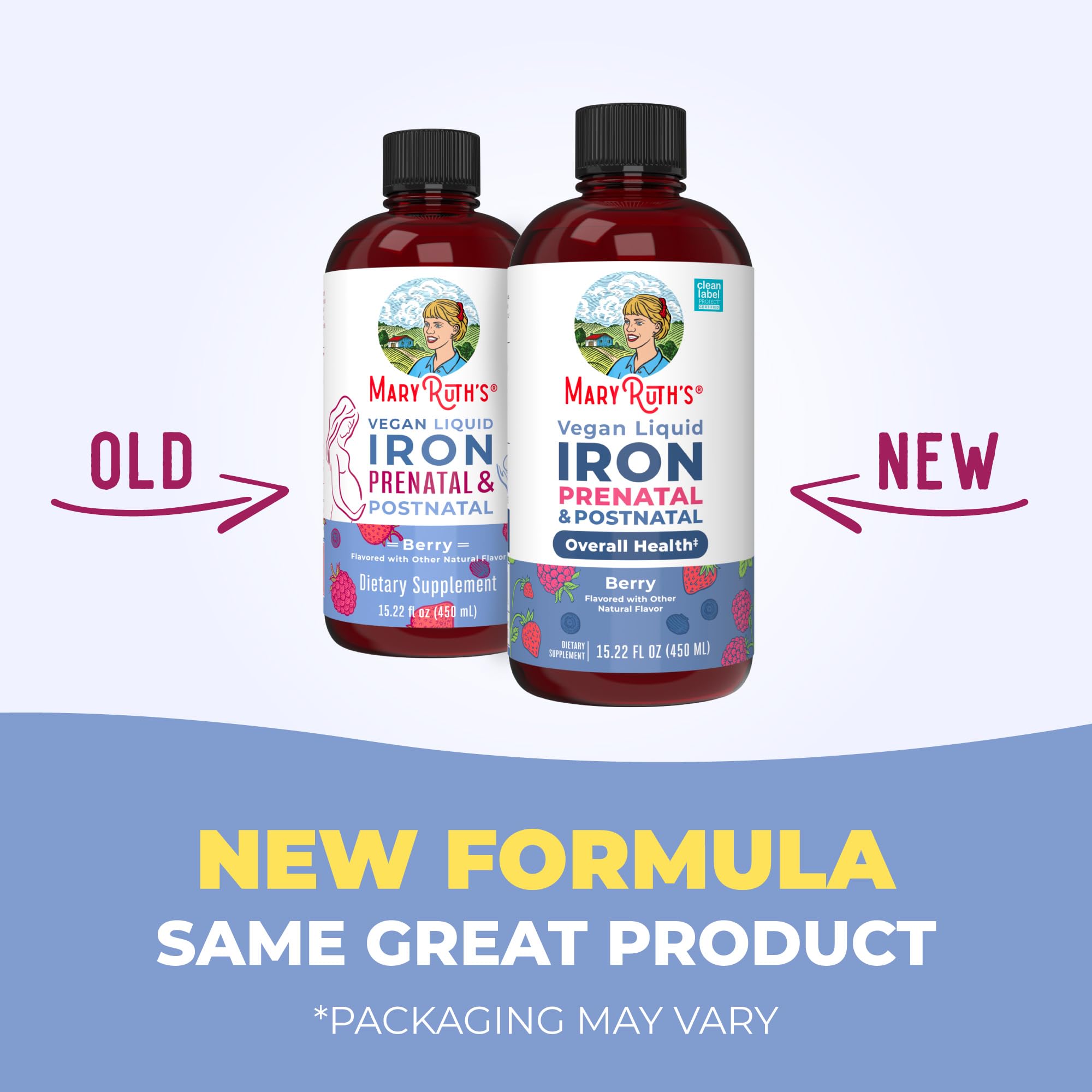 MaryRuth Organics | Liquid Iron Supplement Prenatal & Postnatal for Pregnant & Lactating | Iron Deficiency | Immune Support | Sugar/Gluten Free | Vegan | Non-GMO | 15.22 Fl Oz MARYRUTH'S buy supplements canada