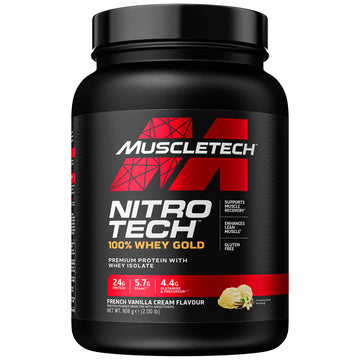 MuscleTech NitroTech 100% Whey Gold Protein Powder, Build Muscle Mass, Whey Isolate Protein Powder Muscletech buy supplements canada