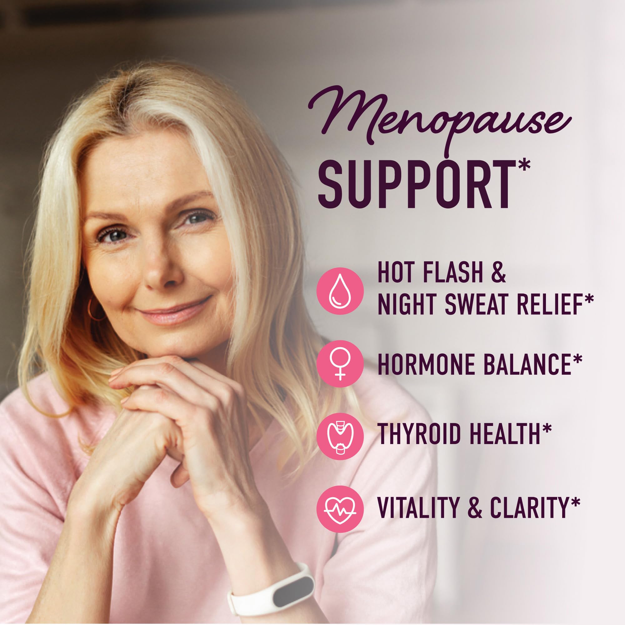 Menopause Support Gummies | Hormone Balance Relief for Hot Flashes, Night Sweats, Mood Swings, & Bloating | with Phytoestrogen Soy, Vitamin D3, PABA, Biotin | Vegetarian, Gluten-Free | 60 Count SMNutrition buy supplements canada