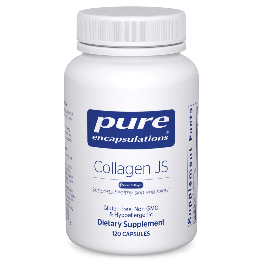 Pure Encapsulations Collagen JS - Skin & Joint Health* - 1,000 mg Hydrolyzed Biocell Collagen - Gluten Free & Non-GMO - 120 Capsules Pure Encapsulations buy supplements canada