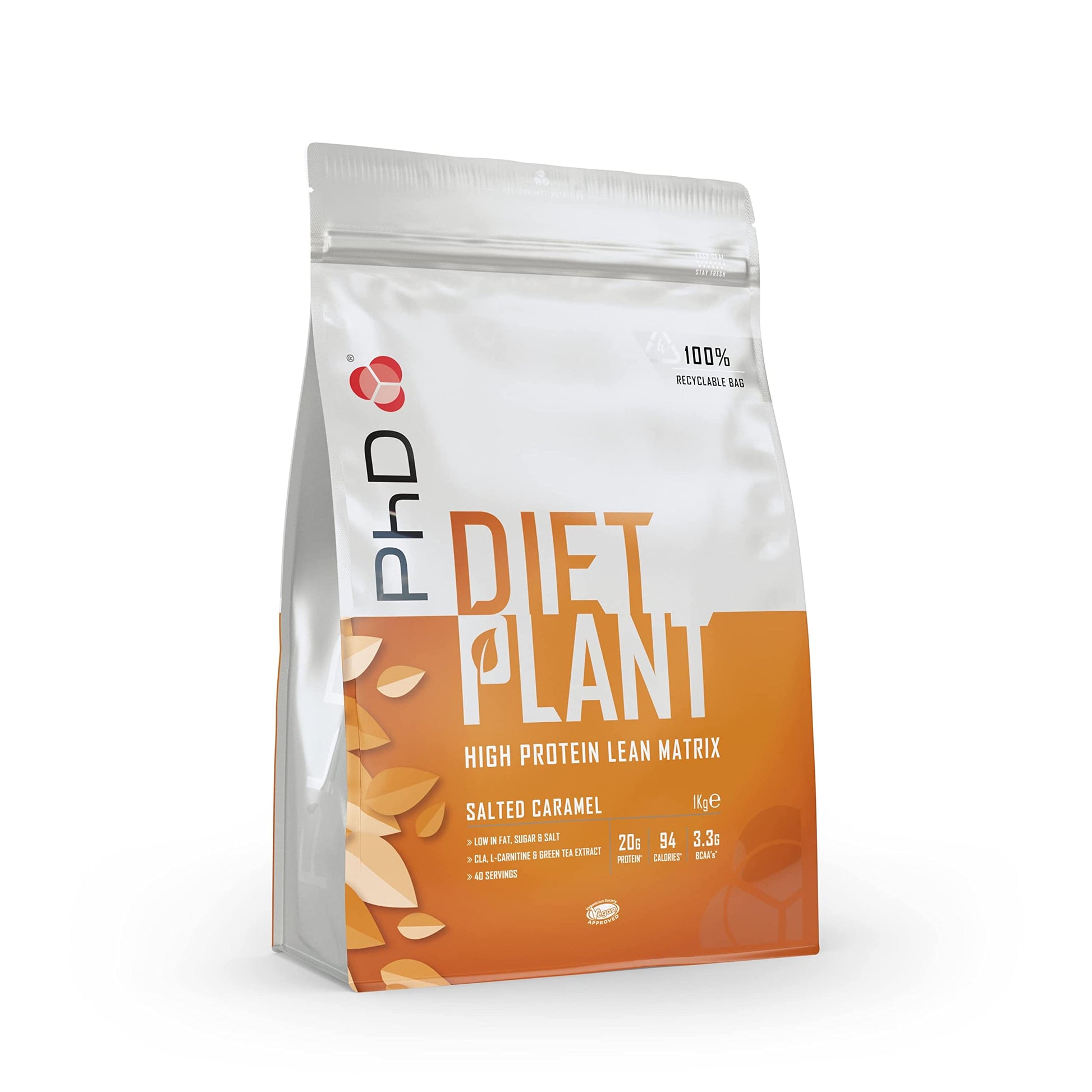 PhD Nutrition Diet Plant, Vegan Protein Powder Plant Based, Salted Caramel PhD buy supplements canada