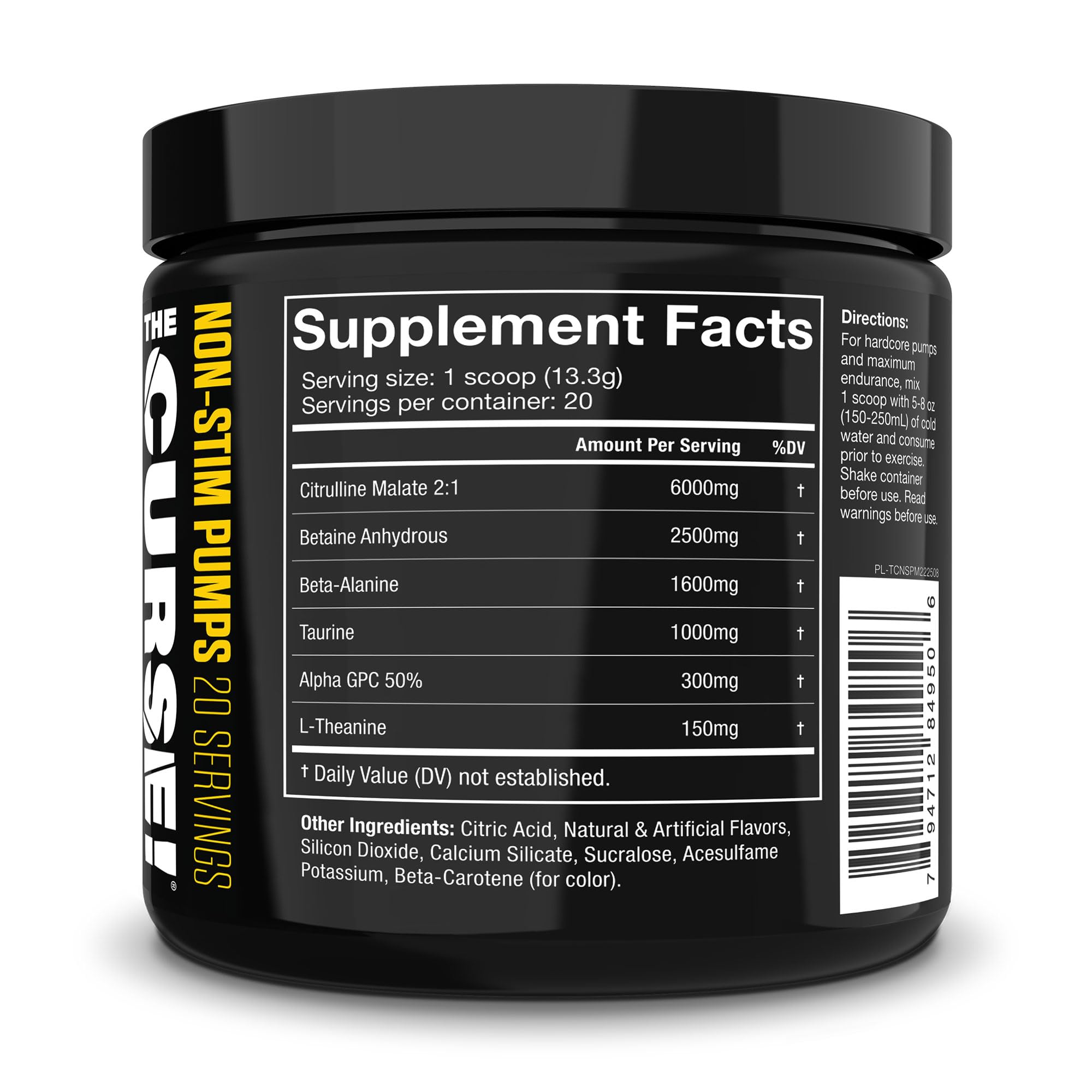THE CURSE! JNX Sports Non-Stim Pumps Pre-Workout Supplement - Maximum Power THE CURSE! buy supplements canada