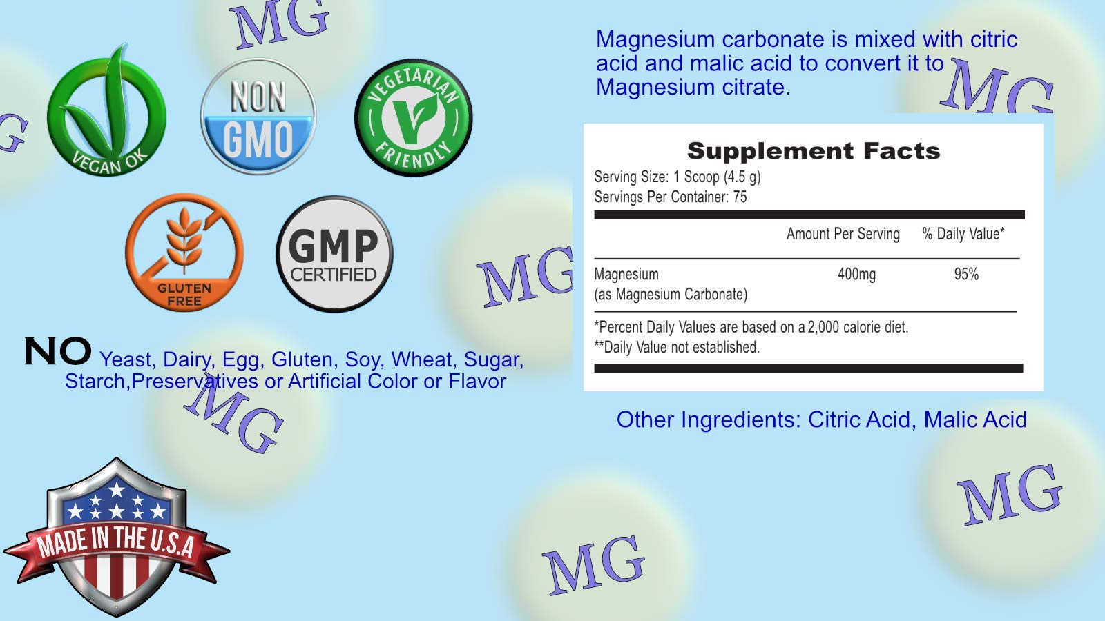 Magnesium Supreme (Original Plain Unflavored) Better Sleep, Relaxation Natural Magnesium Supplement, Non-GMO, Gluten Free, Vegan Formula. 12oz 75 Servings Peter's Choice buy supplements canada