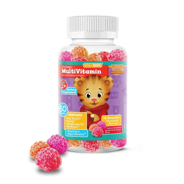 Daniel Tiger - Kids Multivitamin Gummies (60 Gummy Bottle) Toddler 2+ & Kids Vitamins - 12 Essential Vitamins & Minerals to Support Bone Health, Energy Vital+Boon buy supplements canada