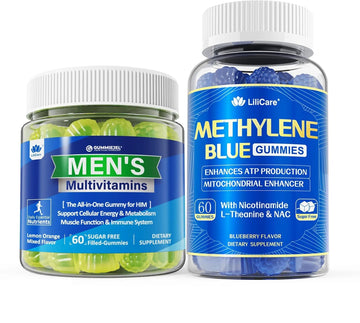 LILICARE Mens Multivitamins Gummies + Methylene Blue Gummies for Human LILICARE buy supplements canada