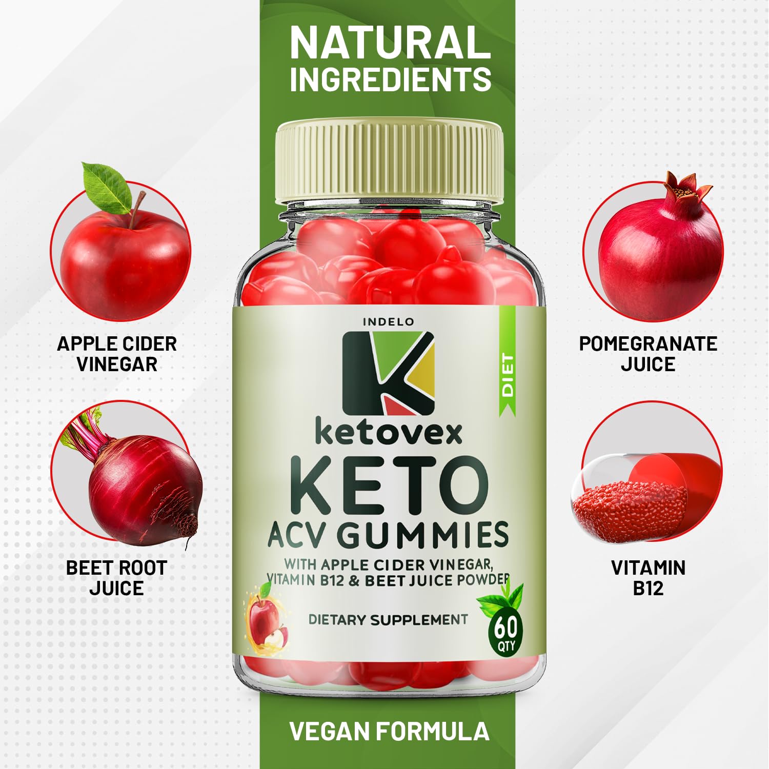 (3 Pack) Ketovex Keto BHB Gummies Advanced Formula, Ketovex BHB ACV Gummies Indelo buy supplements canada