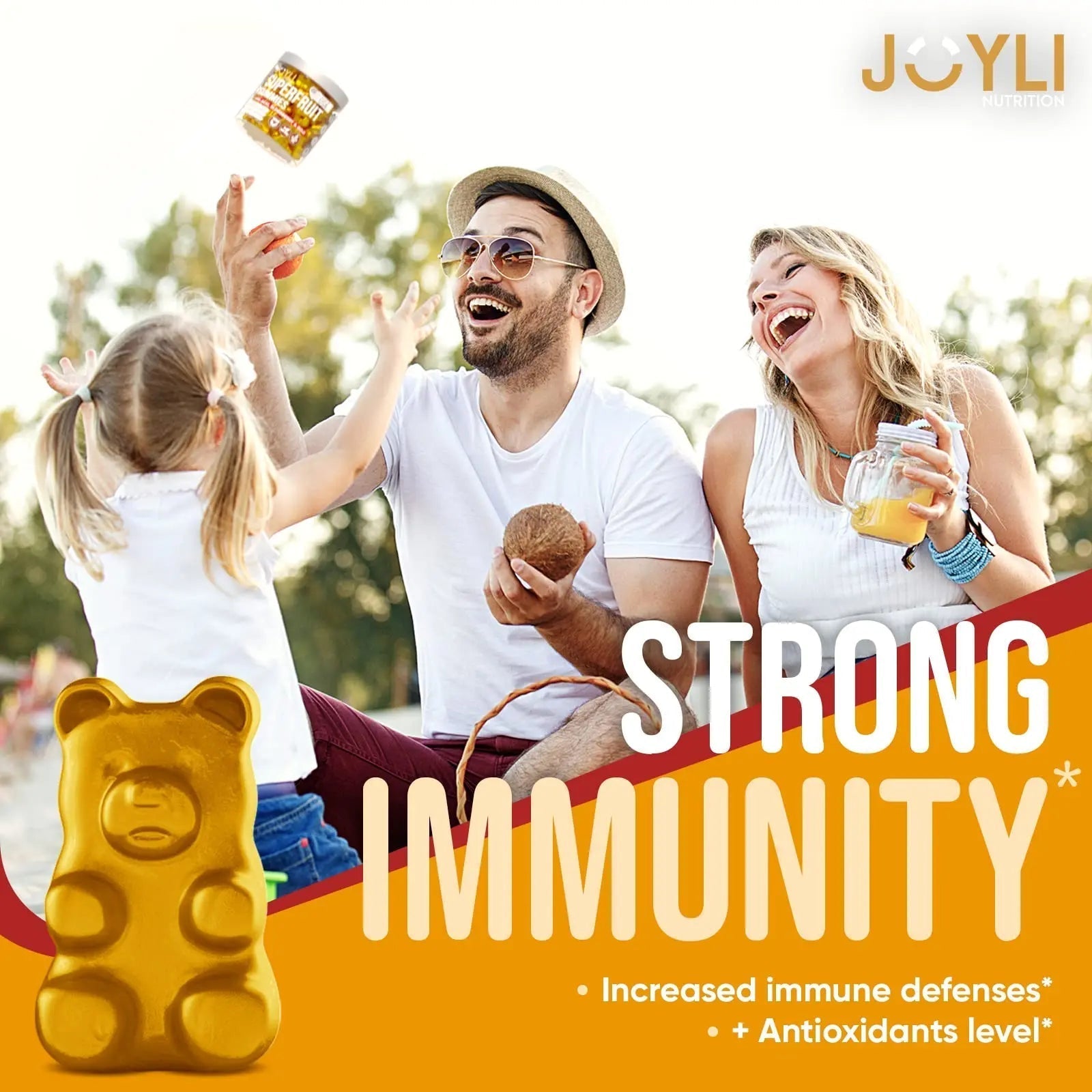 Joyli Superfruit Gummies - Sugar-Free Fruit Multivitamin Gummies for Adults - Natural JOYLI Nutrition buy supplements canada