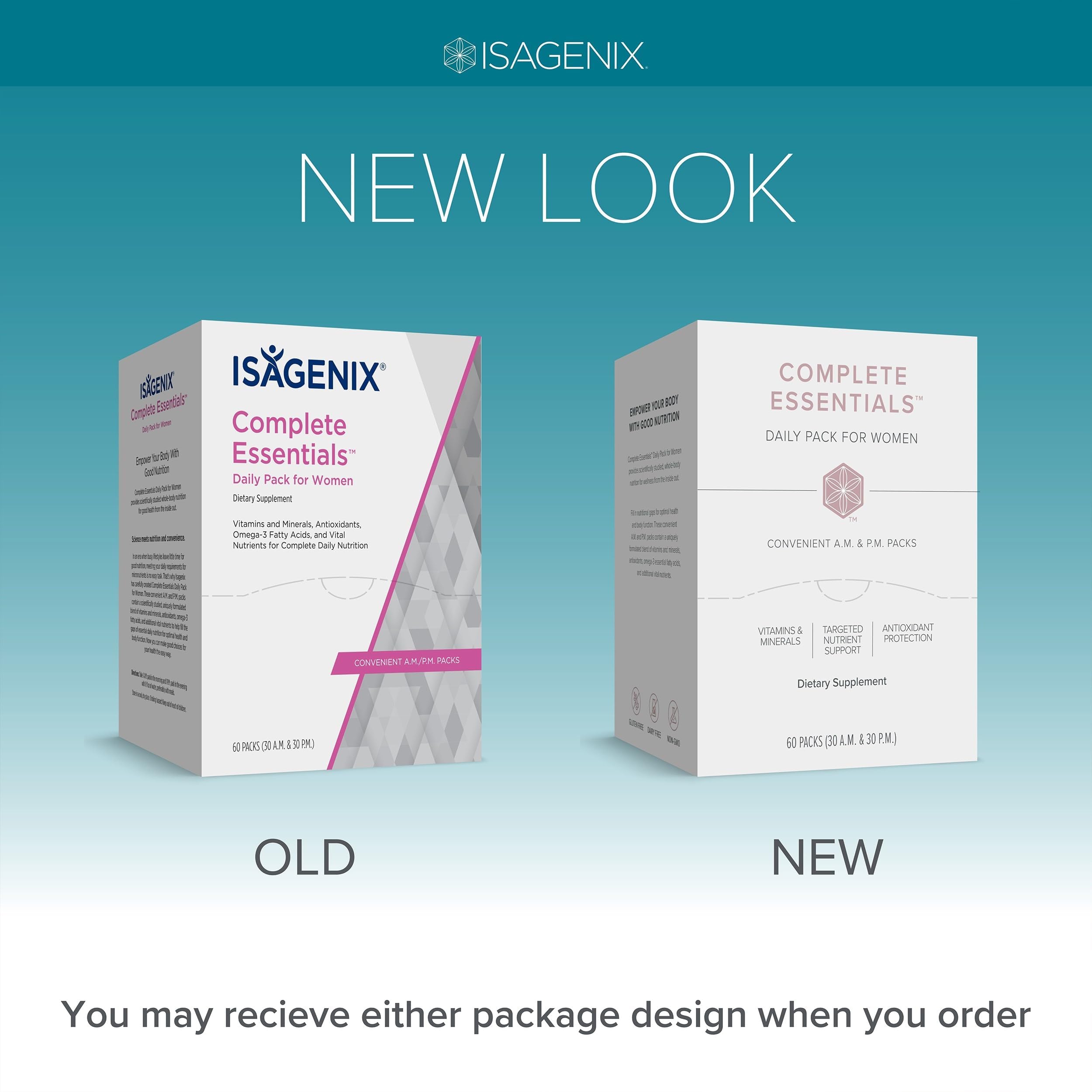 Complete Essentials™ Daily Pack for Women - Balanced Micronutrients for Optimal Women's Health & Performance - Antioxidants to Fight Oxidative Stress - Convenient Individual Packs - 30-Day Supply Isagenix buy supplements canada