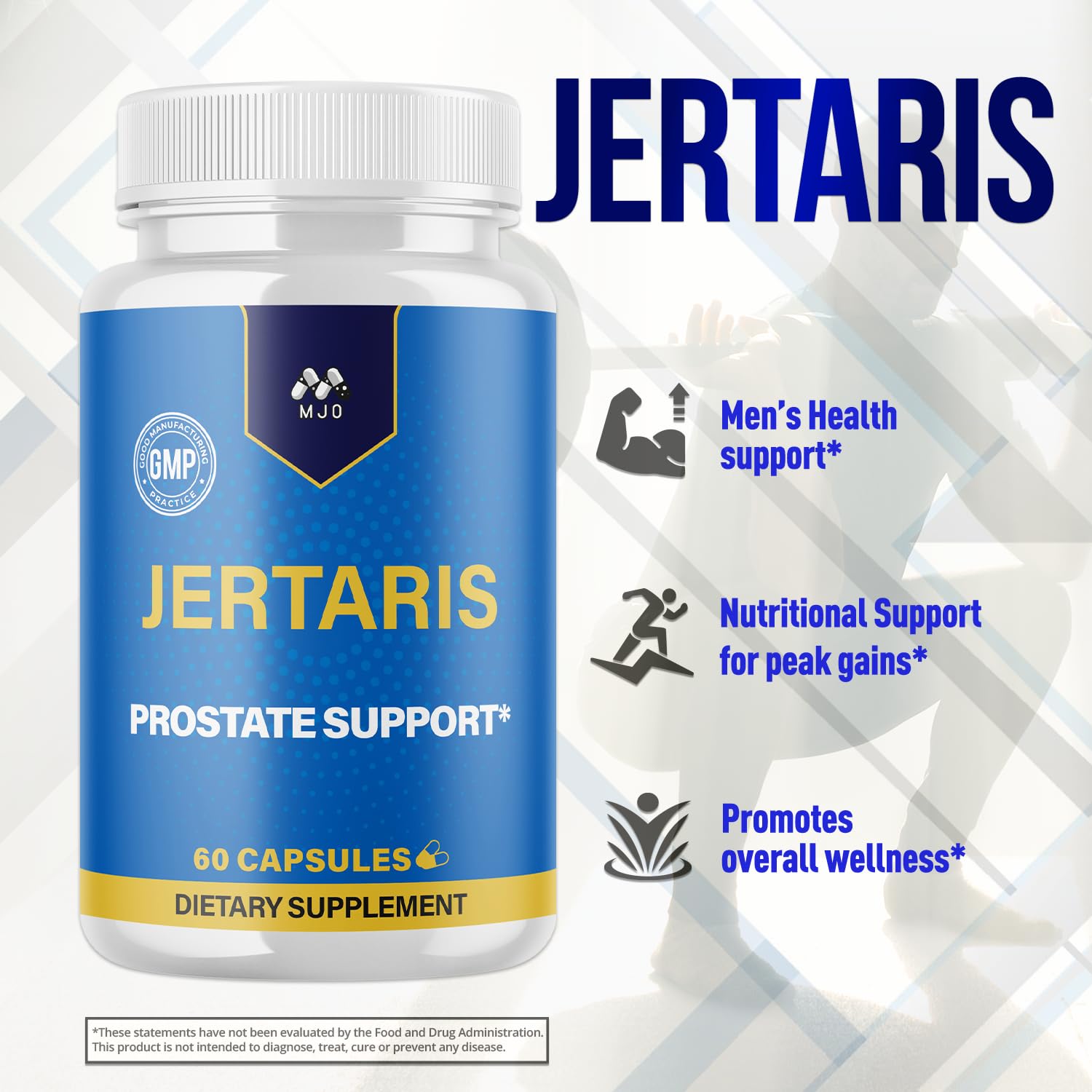 Jertaris Capsules, Official Jertaris Support Pills for men with All Natural Ingredients, Advanced Formula for Optimal Health & Wellness Support with Premium Vitamins for Active Lifestyle (60 Capsules) MJO buy supplements canada