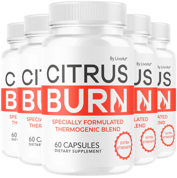 (5 Pack) Citrus Burn Capsules - Official CitrusBurn Pills Supplement Support All Natural Ingredients Advanced Formula Premium Multivitamin for Overall Health & Wellness, 300 Capsules for 5 Months LIVORKA buy supplements canada