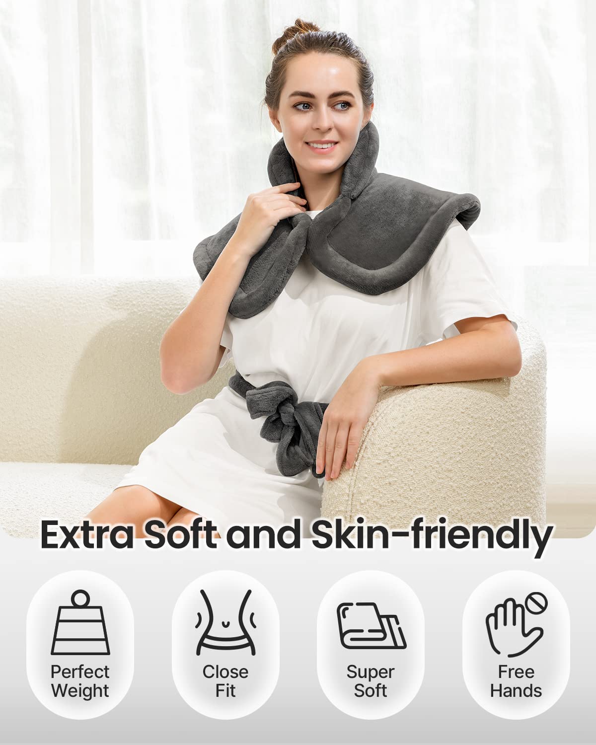 RENPHO Weighted Heating Pad for Back Pain Relief, FSA HSA Eligible, Electric Heat Pads RENPHO buy supplements canada