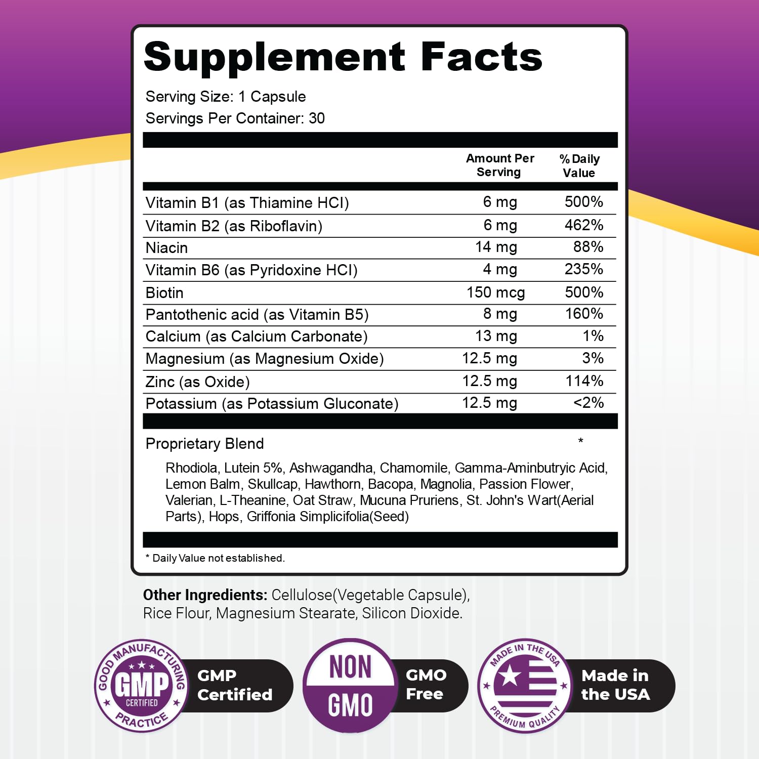 GlucoShield Pro - Natural Supplement with Vitamins B1, B2, B6, Magnesium, Zinc & Calcium | Non-GMO, Stimulant-Free, Easy-to-Take | Made in the USA, GMP-Certified | 30 Capsules, 3 Month Supply Nature’s NutriWave buy supplements canada