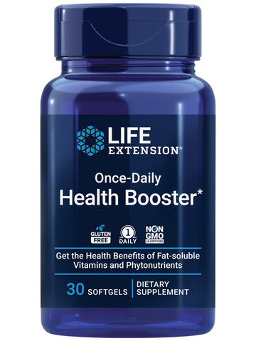Life Extension Once-Daily Health Booster, Vitamins E, K1 & K2, phospholipids, Fat-Soluble nutrients for Eye Health, Bone Health, Heart Health, Gluten-Free, 1 Daily, Non-GMO, 30 softgels Life Extension buy supplements canada