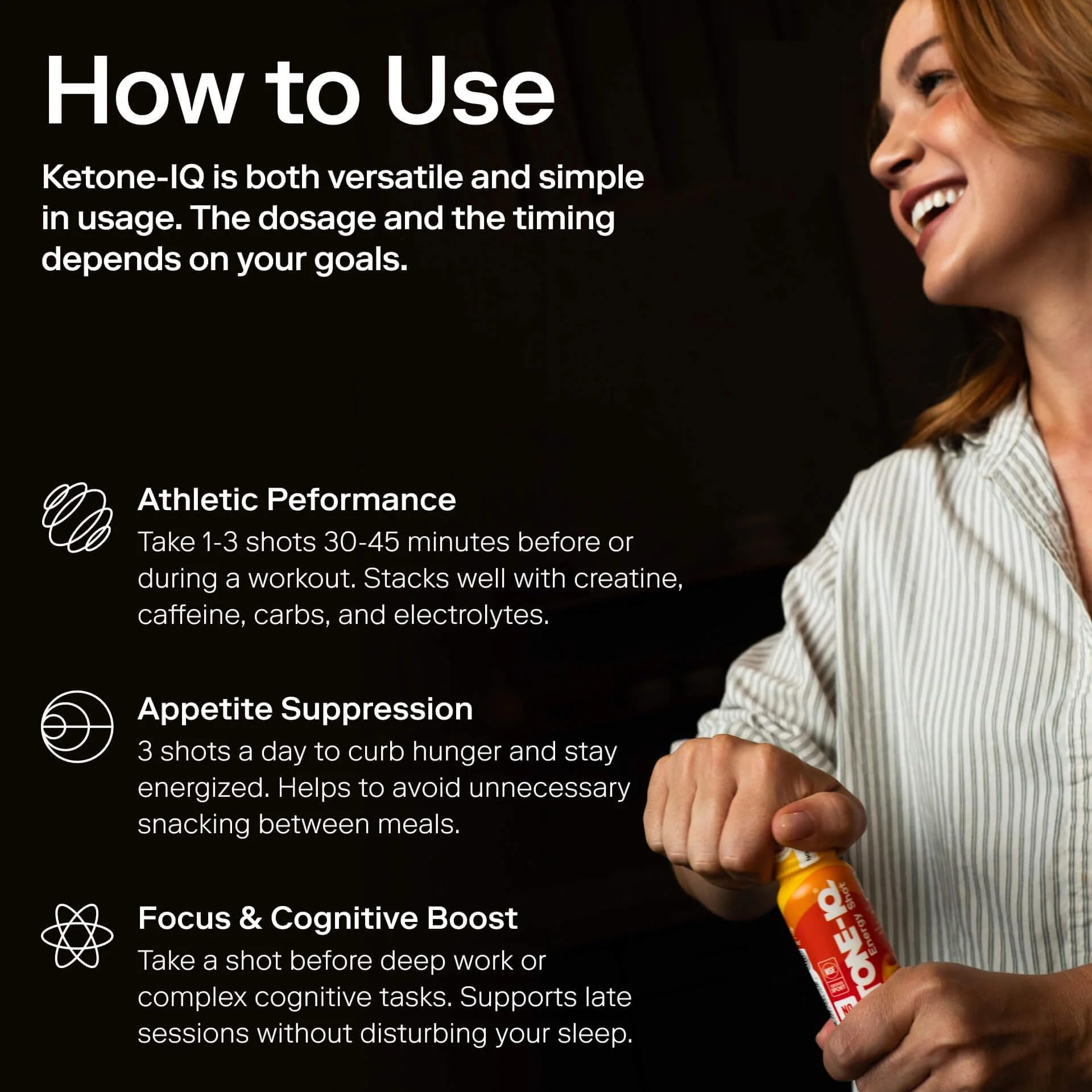 Ketone-IQ No Caffeine Performance Energy Shots – Ketone Fuel for Focus & Endurance, Metabolism Support, 10g Ketones, 12 Pack (Raspberry Lemonade) Ketone-IQ buy supplements canada