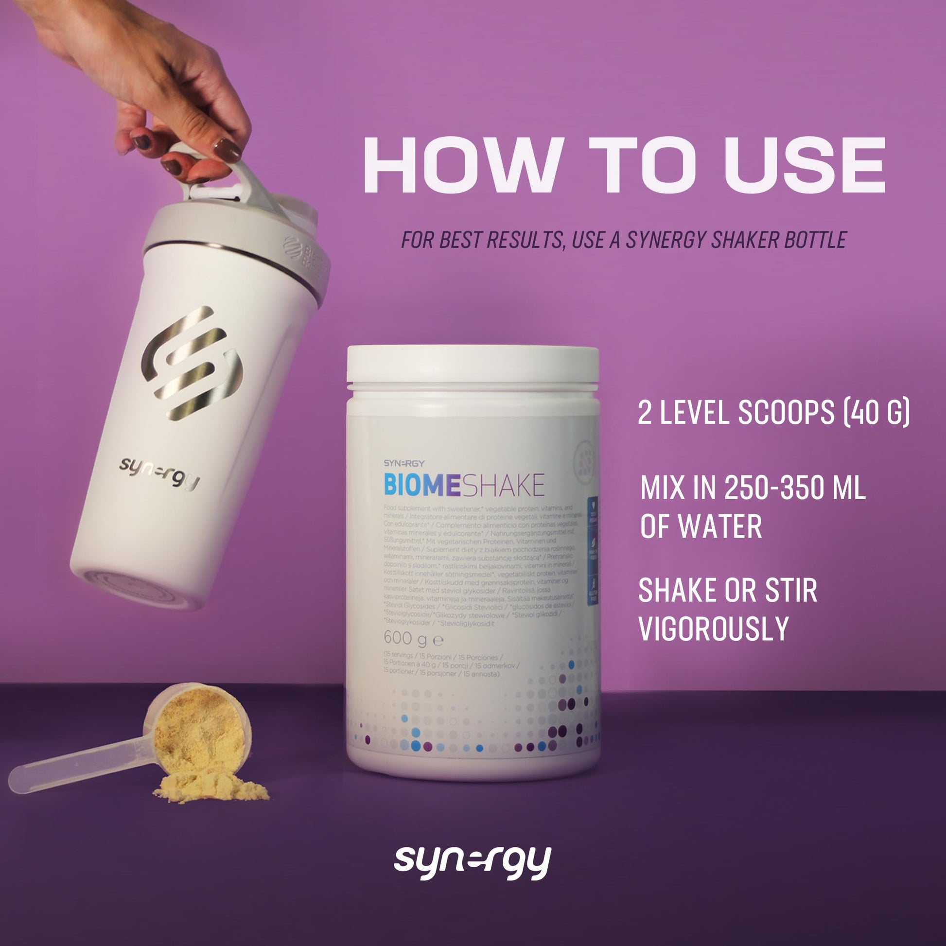 Synergy Worldwide Biome Shake 600 g | 22g Protein Powder Supplement | High in nutrients, Vitamins and Minerals Synergy Worldwide buy supplements canada
