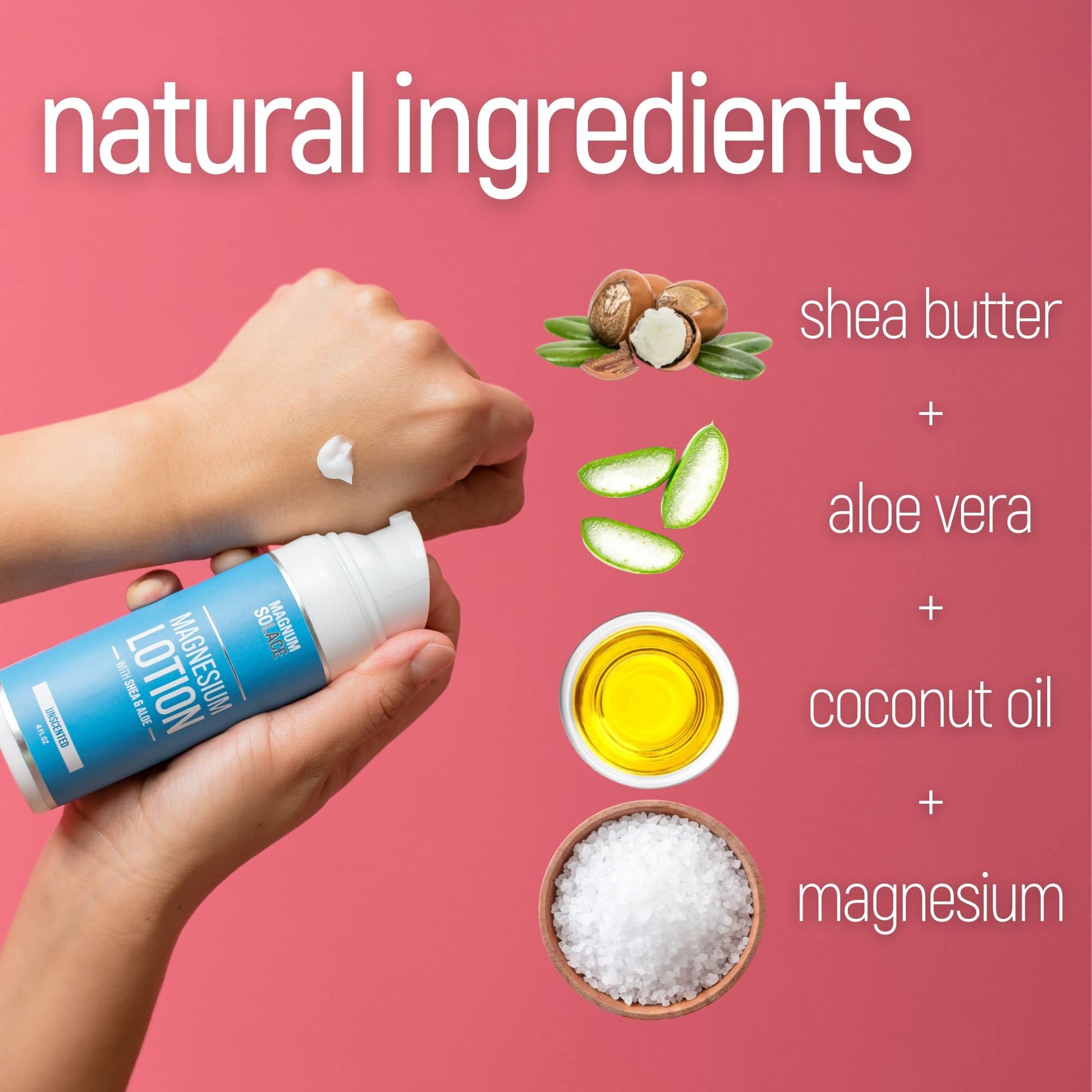 Magnesium Lotion – Super Concentrated – Made with Aloe and Shea – For Leg Cramps, Sore Muscles & Joints, Rejuvenation – Safe for Kids, Made in the USA (Unscented) Magnum Solace buy supplements canada