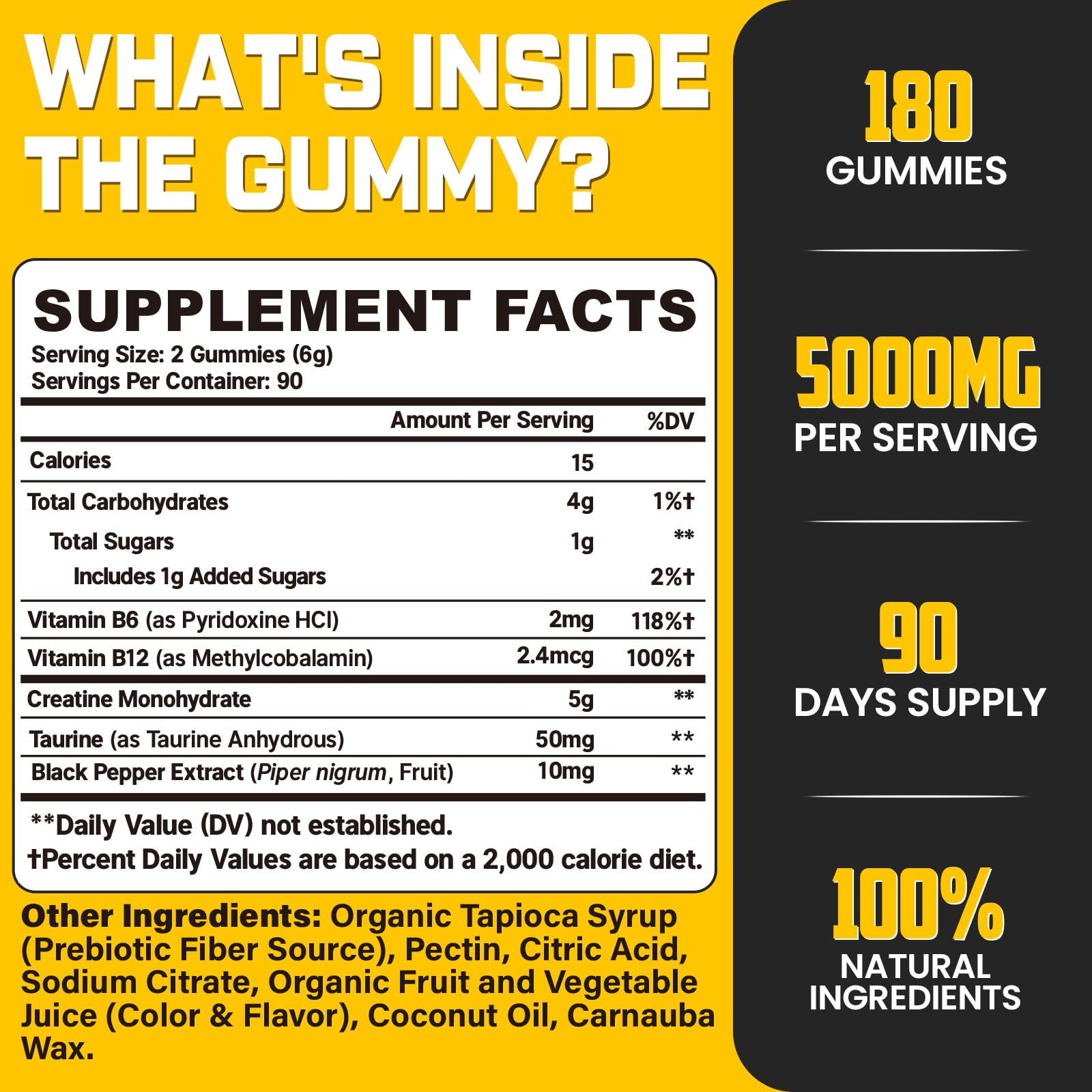 (180 Count) Creatine Monohydrate Gummies for Men & Women - Creatine Pre Workout Gummies for Muscle Builder, Muscle Strength, Recovery, Endurance, Energy, Moursope buy supplements canada
