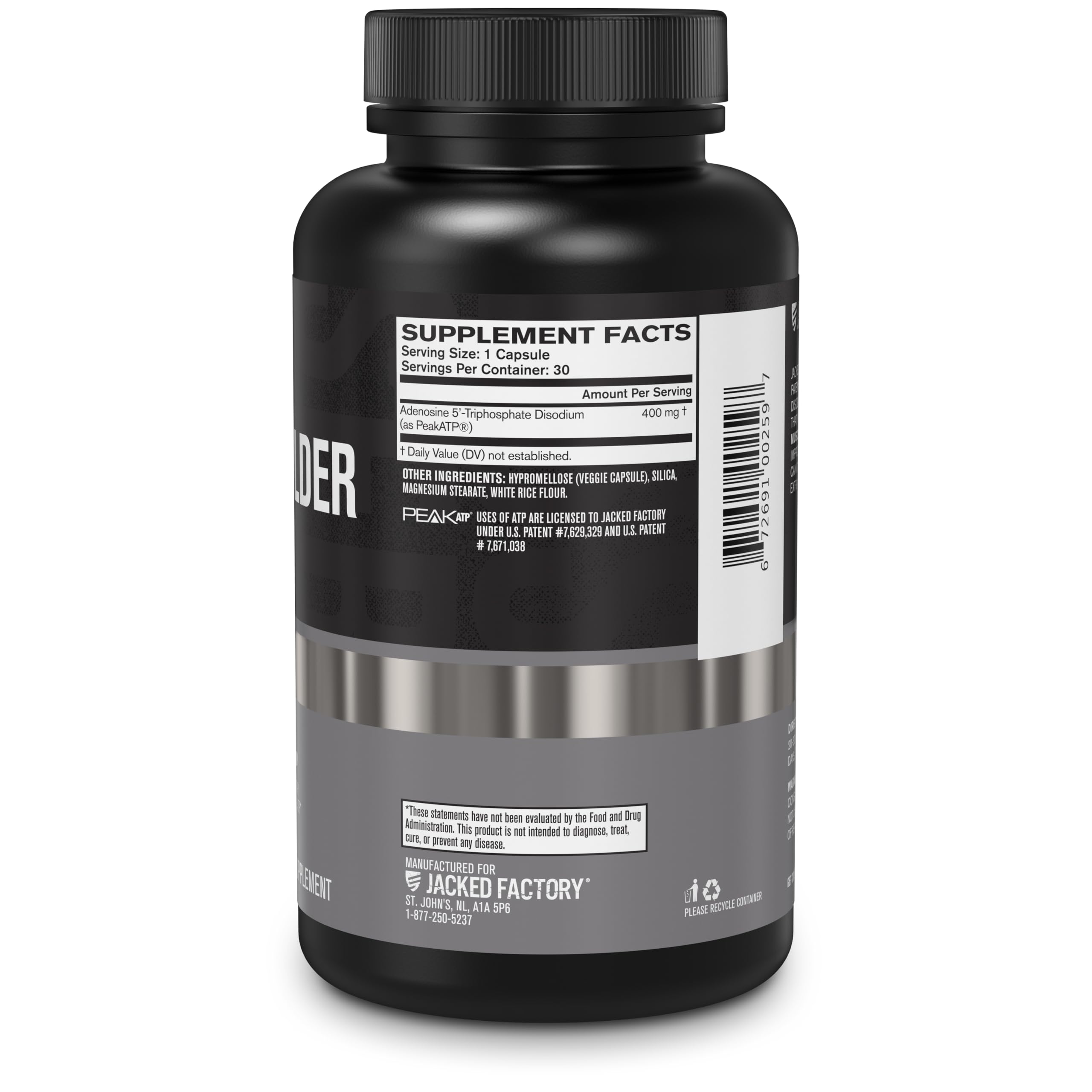 Jacked Factory Essentials Muscle Builder - ATP Muscle Builder for Men with Peak ATP to Support Muscle Gain, Enhance Athletic Performance, & Increase Strength - 30 Capsules Jacked Factory buy supplements canada