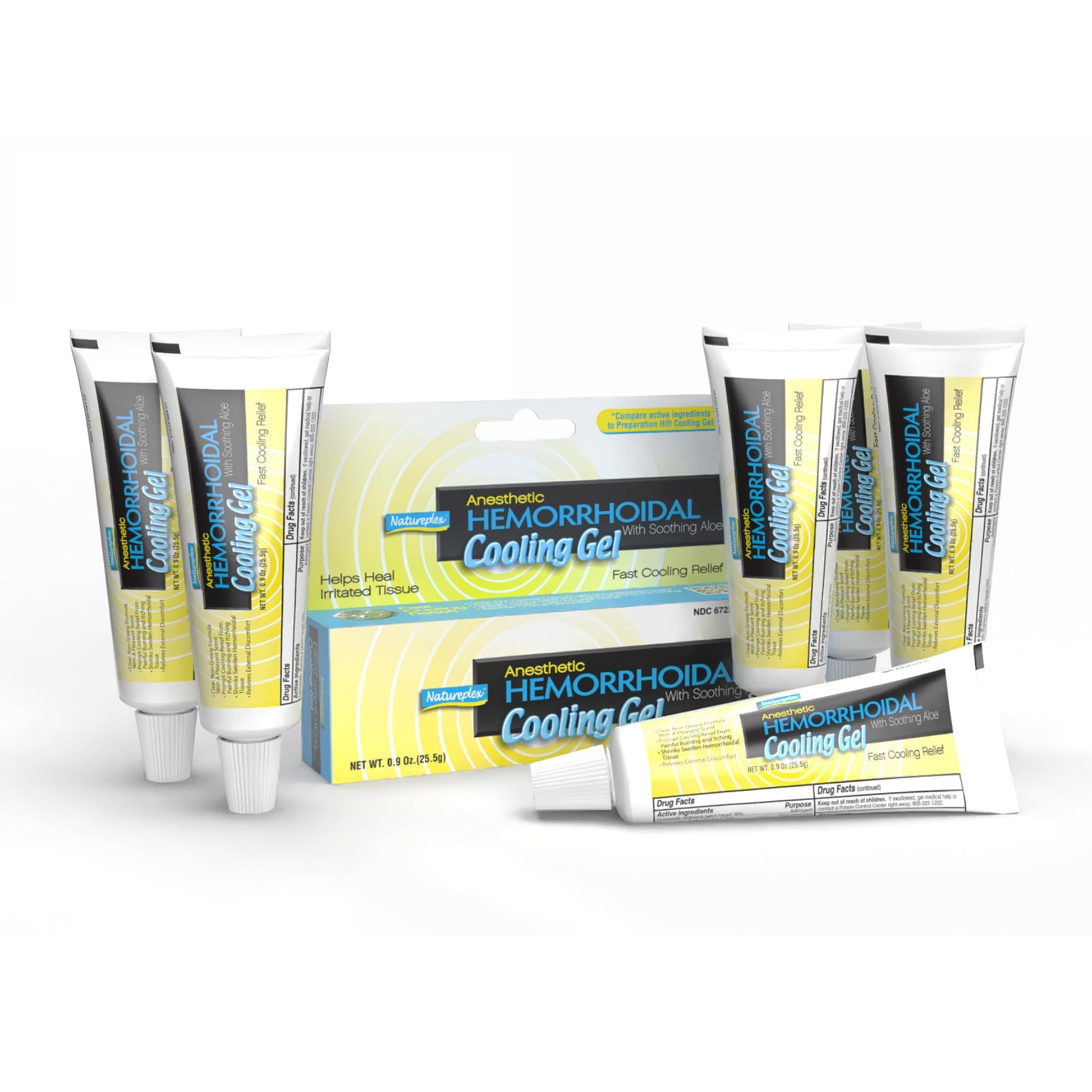 Natureplex Anesthetic Hemorrhoidal Cooling Gel with Soothing Aloe (6 Pack) Natureplex buy supplements canada
