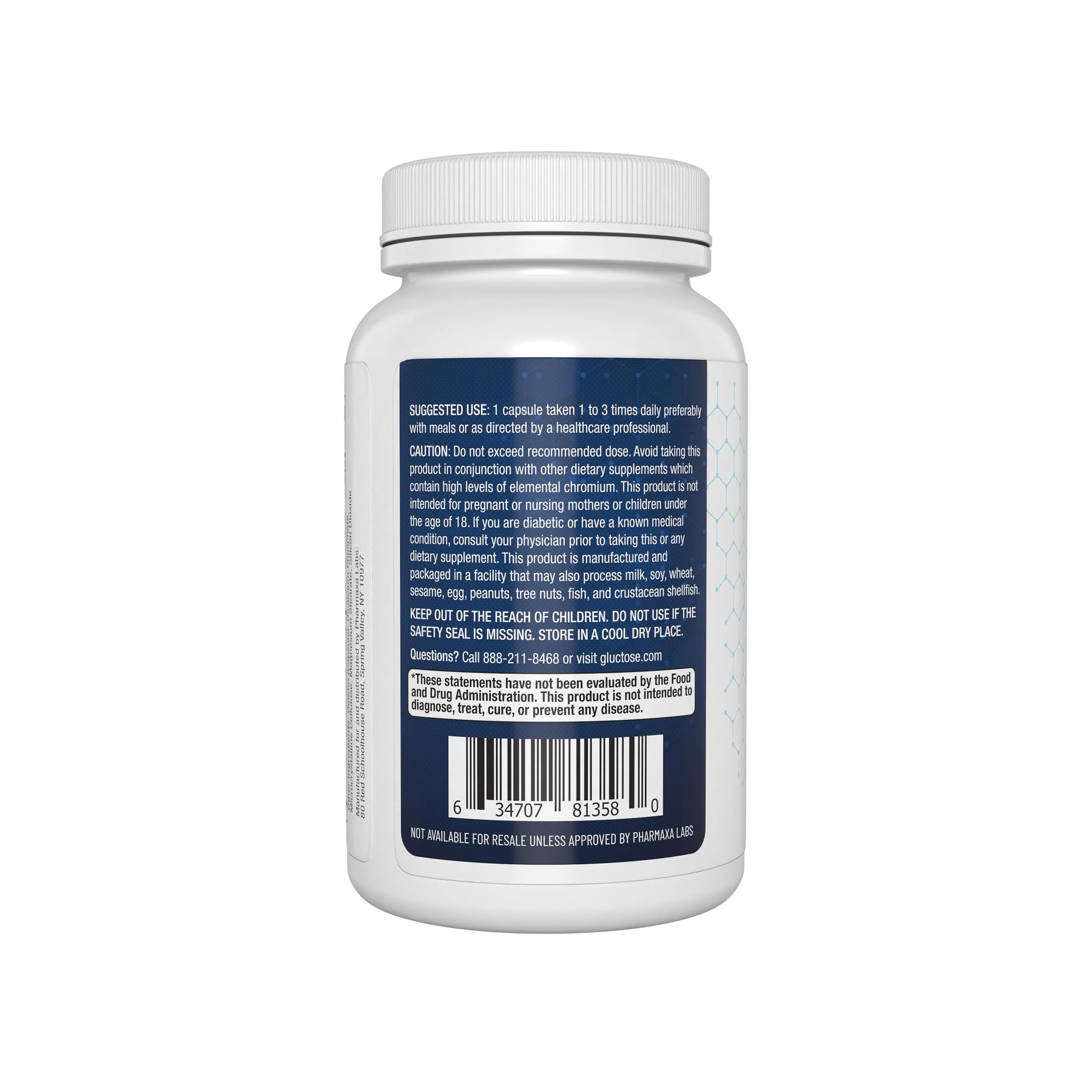 Gluctose Blood Health Support Supplement - Advanced Formula for Men & Women - Chromium, Magnesium, Alpha Lipoic Acid, Bitter Melon, Gymnema - 90 Day Supply / 90 Capsules Pharmaxin Labs buy supplements canada
