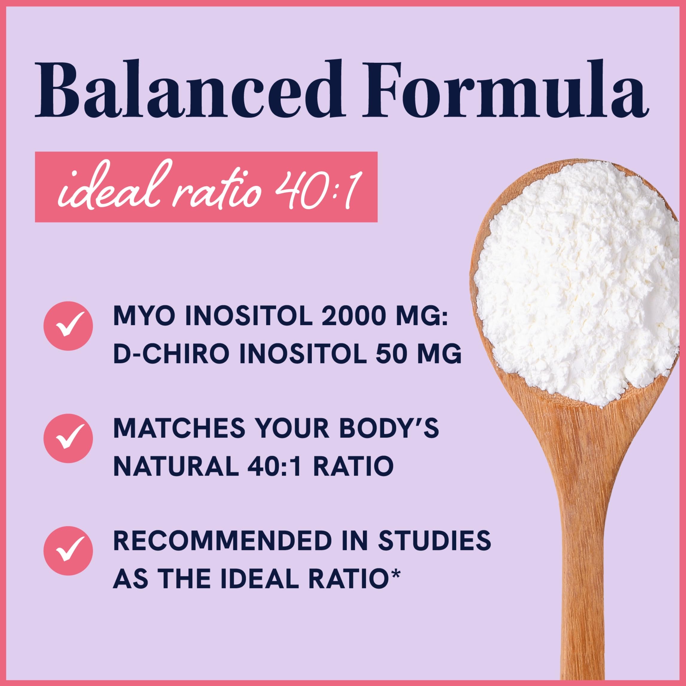 Myo-Inositol & D-Chiro Inositol Powder | Hormone Balance for Women | Ideal 40:1 Ratio | Myo 2000mg, D Chiro 50mg | Regulate Menstrual Cycle and Support Ovarian Health | 30 Servings, 2.17 oz. SMNutrition buy supplements canada