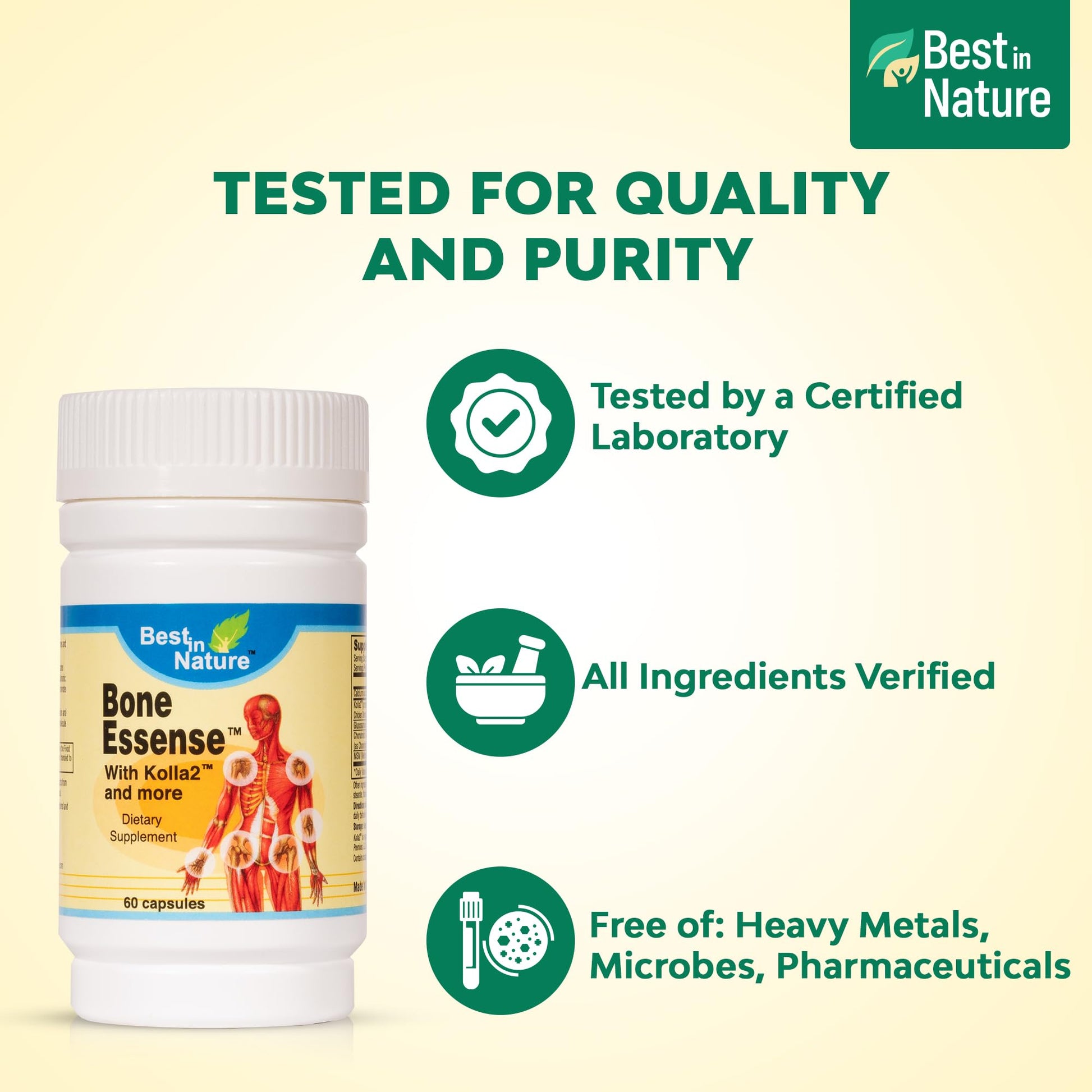 Best in Nature Bone Essense with Kolla2 (Type II Collagen) - Bone and Joint Health Supplement. (60 Count) Best in Nature buy supplements canada