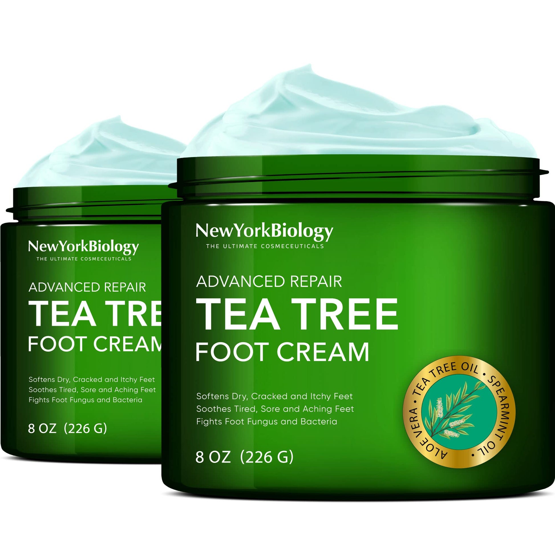 New York Biology Tea Tree Oil Foot Cream for Dry Cracked Feet, Athletes Foot, Nail Fungus NEW YORK BIOLOGY THE ULTIMATE COSMECEUTICALS buy supplements canada