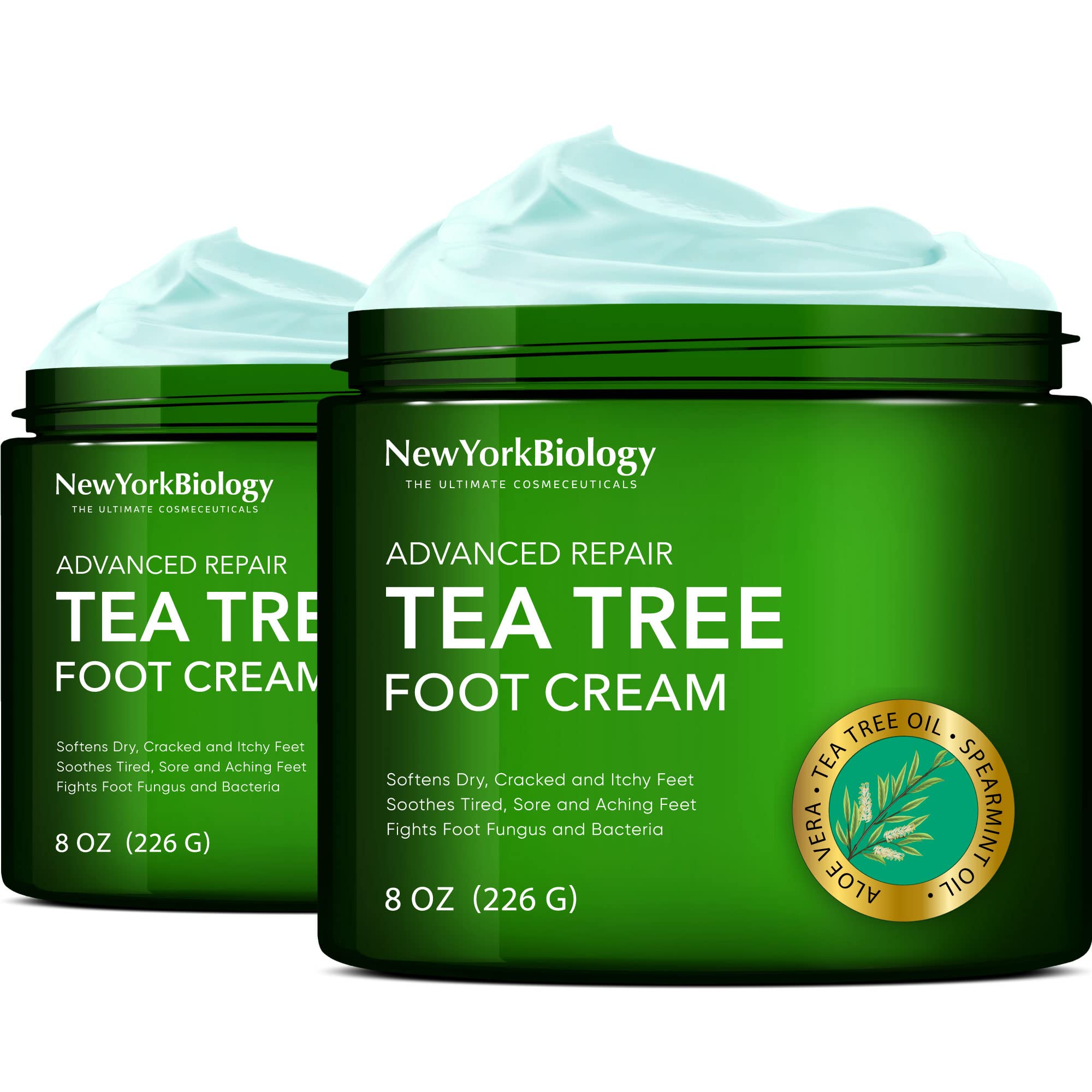 New York Biology Tea Tree Oil Foot Cream for Dry Cracked Feet, Athletes Foot, Nail Fungus NEW YORK BIOLOGY THE ULTIMATE COSMECEUTICALS buy supplements canada