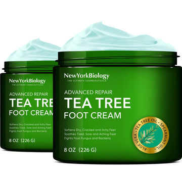 New York Biology Tea Tree Oil Foot Cream for Dry Cracked Feet, Athletes Foot, Nail Fungus NEW YORK BIOLOGY THE ULTIMATE COSMECEUTICALS buy supplements canada