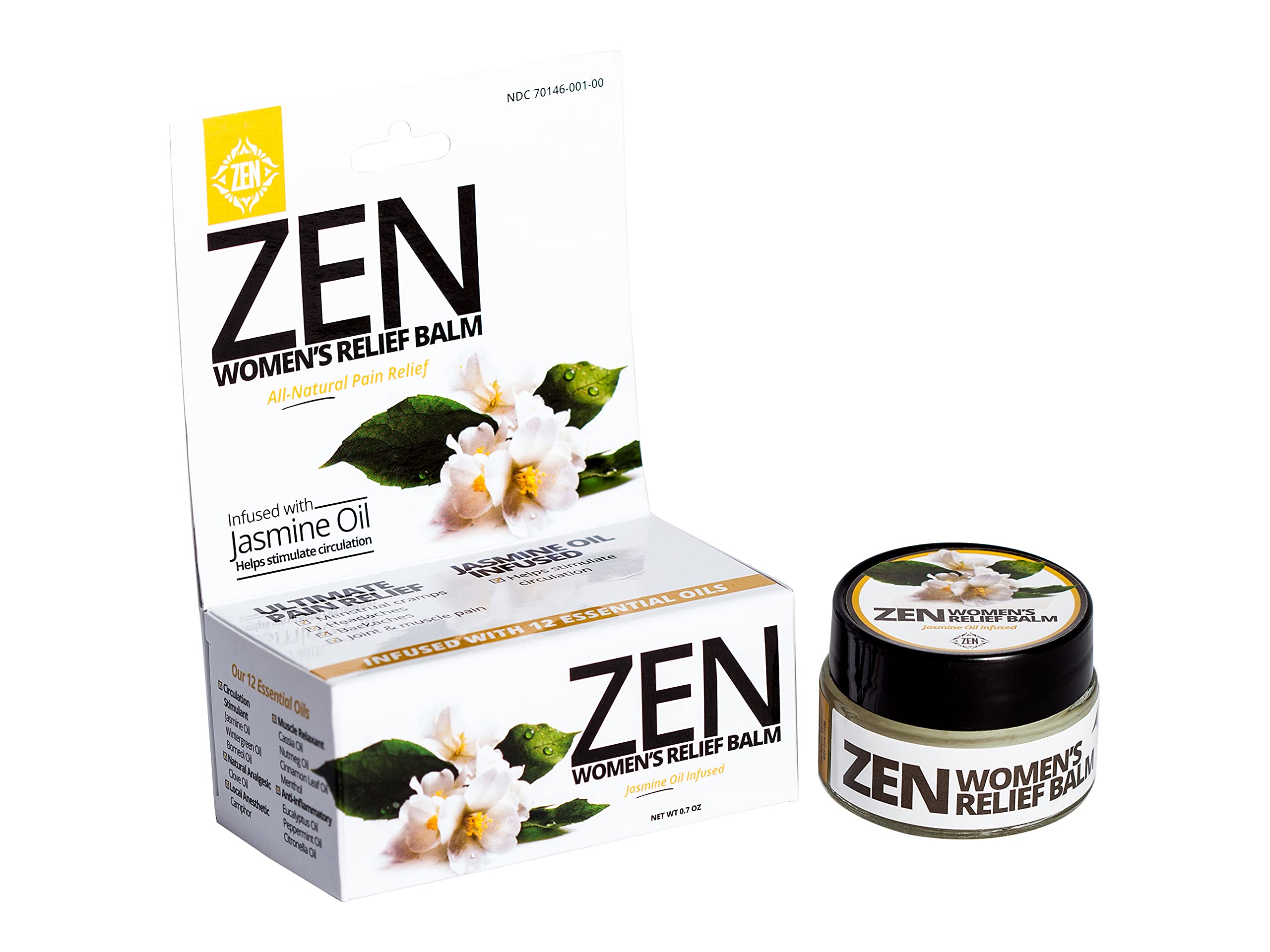 ZEN Women’s Relief Balm – Plant-Based Topical Balm Infused with Jasmine Oil – Cooling Botanical Blend – 0.7 oz – #TrustedByLegends ZEN buy supplements canada