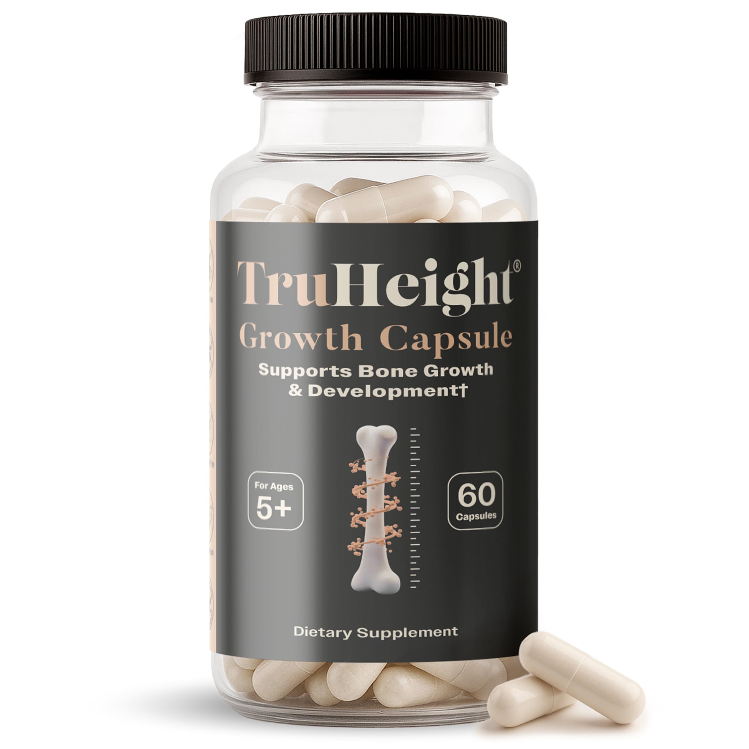 TruHeight Growth Capsules - Tall Nutrition for Natural Growth Supplement for Kids & Teens - Pediatric Vitamin D, K, Calcium & Ashwagandha - Bone Strength TruHeight buy supplements canada