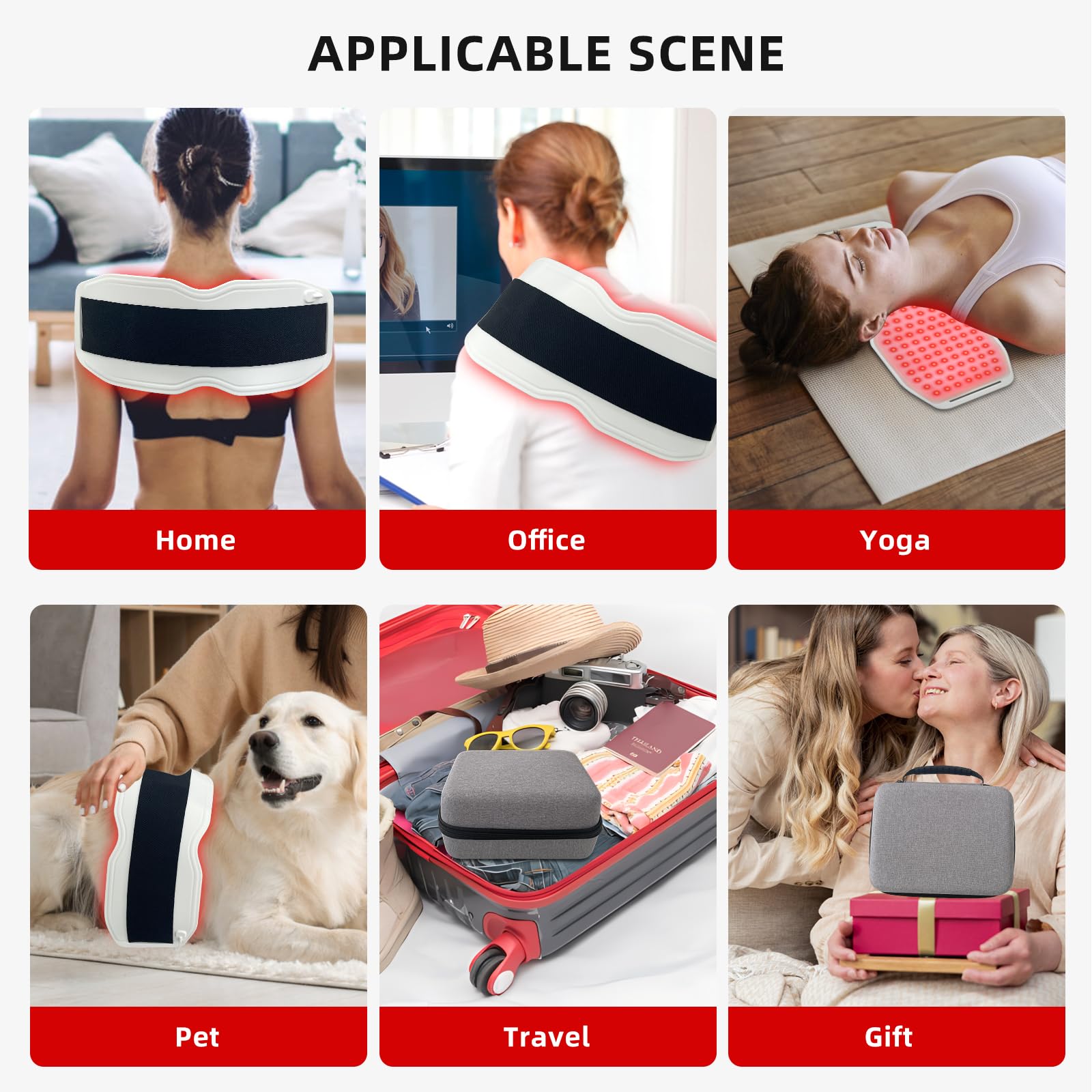 Toponechoice Red Light Therapy Belt, 450pcs 660nm 850nm 940nm, Infrared Light Therapy Toponechoice buy supplements canada