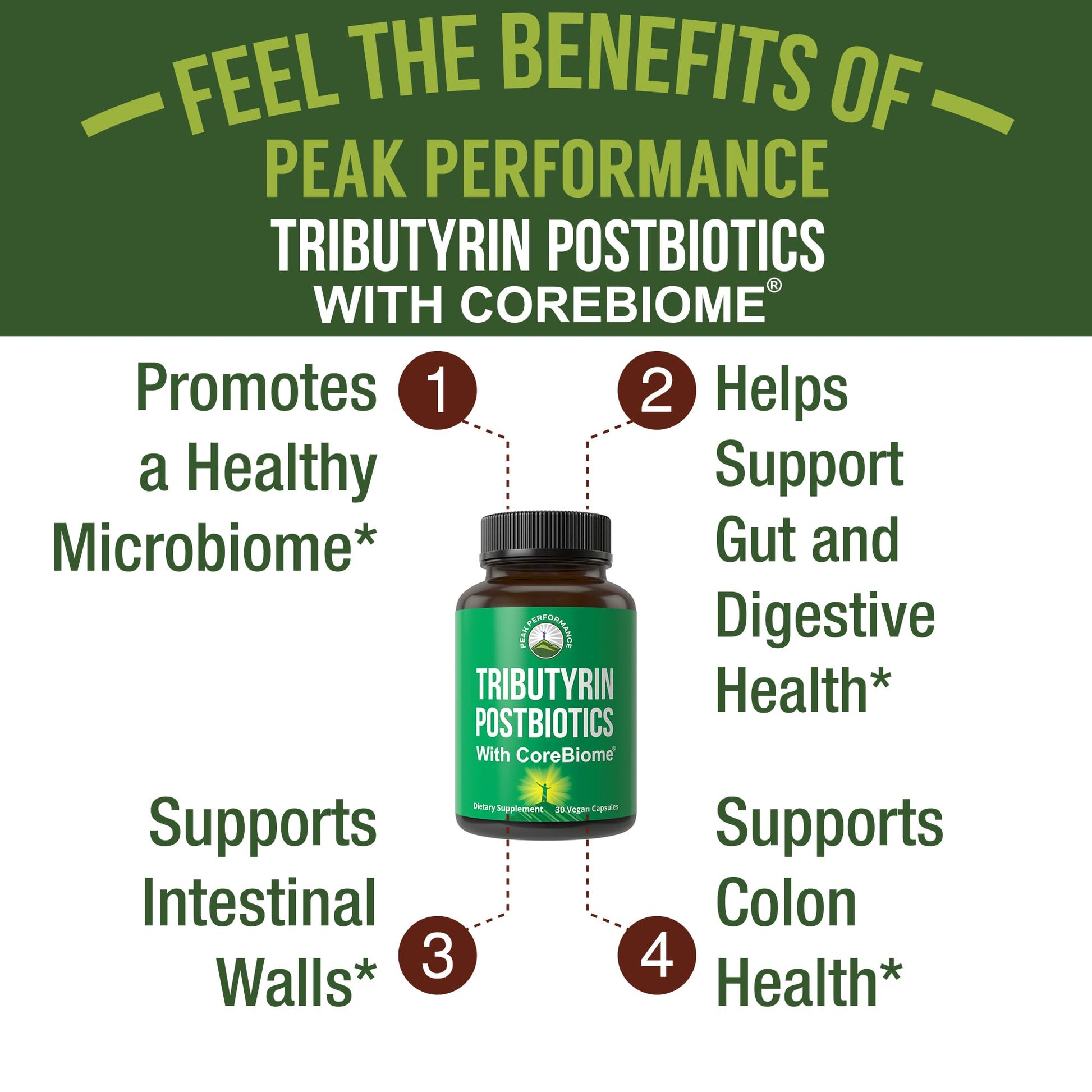 CoreBiome Tributyrin Postbiotic Supplement Clinically Tested for Gut Health. More Effective Than Sodium Butyrate Capsules. High Bioavailability Post Biotics for Digestive, Leaky Gut, Colon, Microbiome Peak Performance buy supplements canada